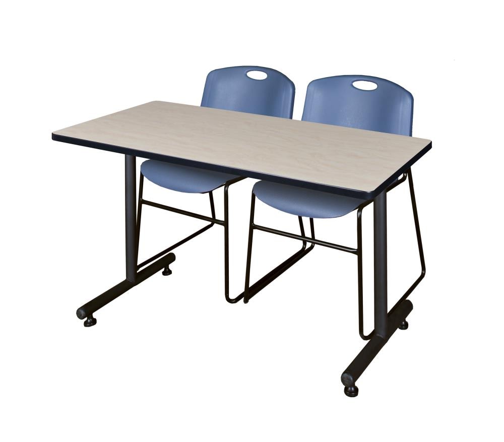 Regency MKTRCT4824PL44BE Training Off-white 4-Person Training Table (48-in W x 29-in H)