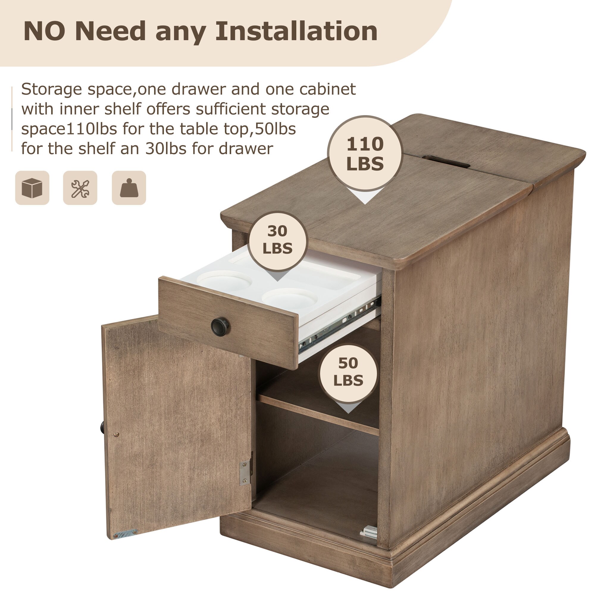 Clihome CL-UC5778D End-Tables - View #7