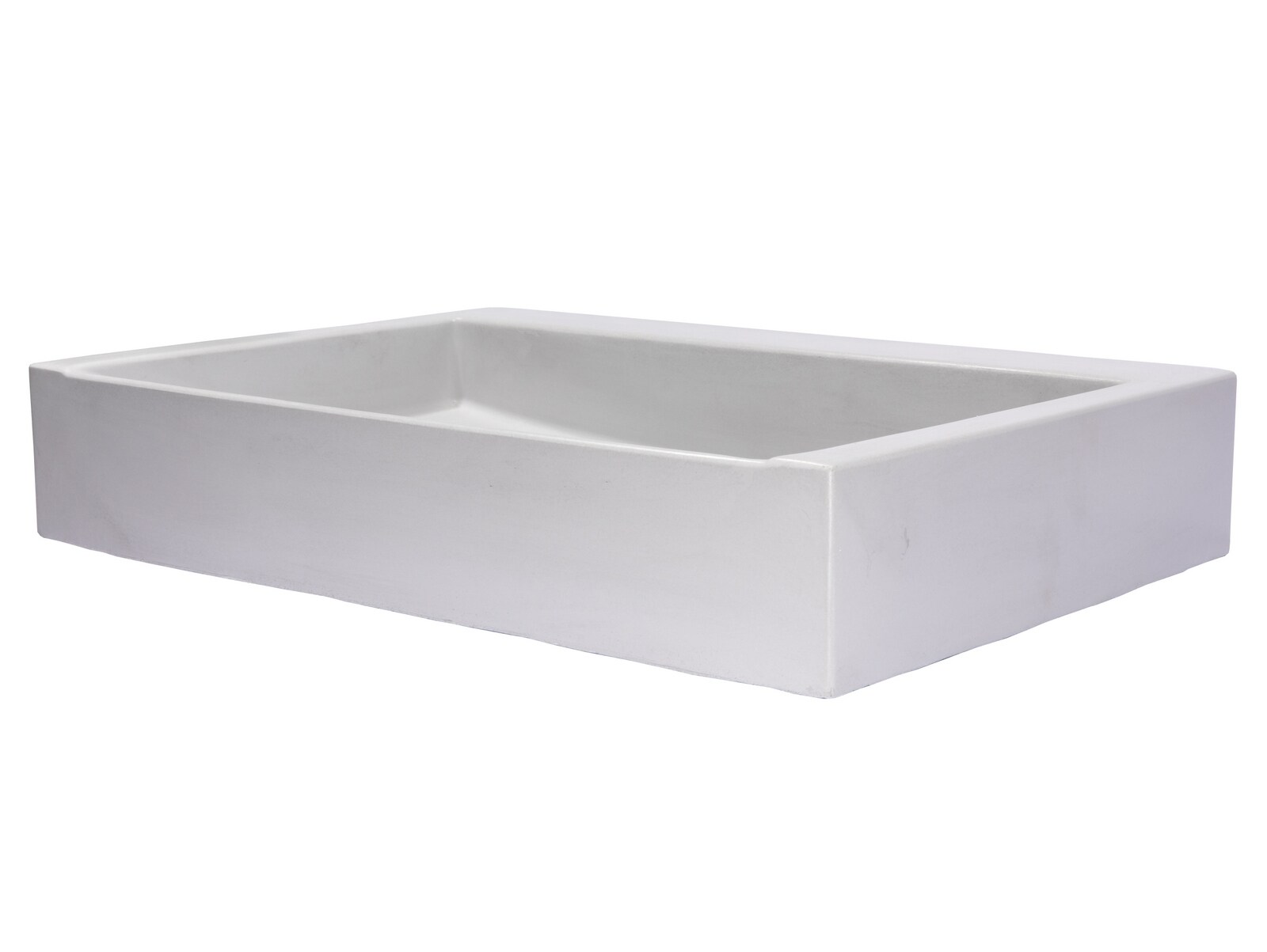 Eden Black Concrete Rectangular Undermount Bathroom Sink
