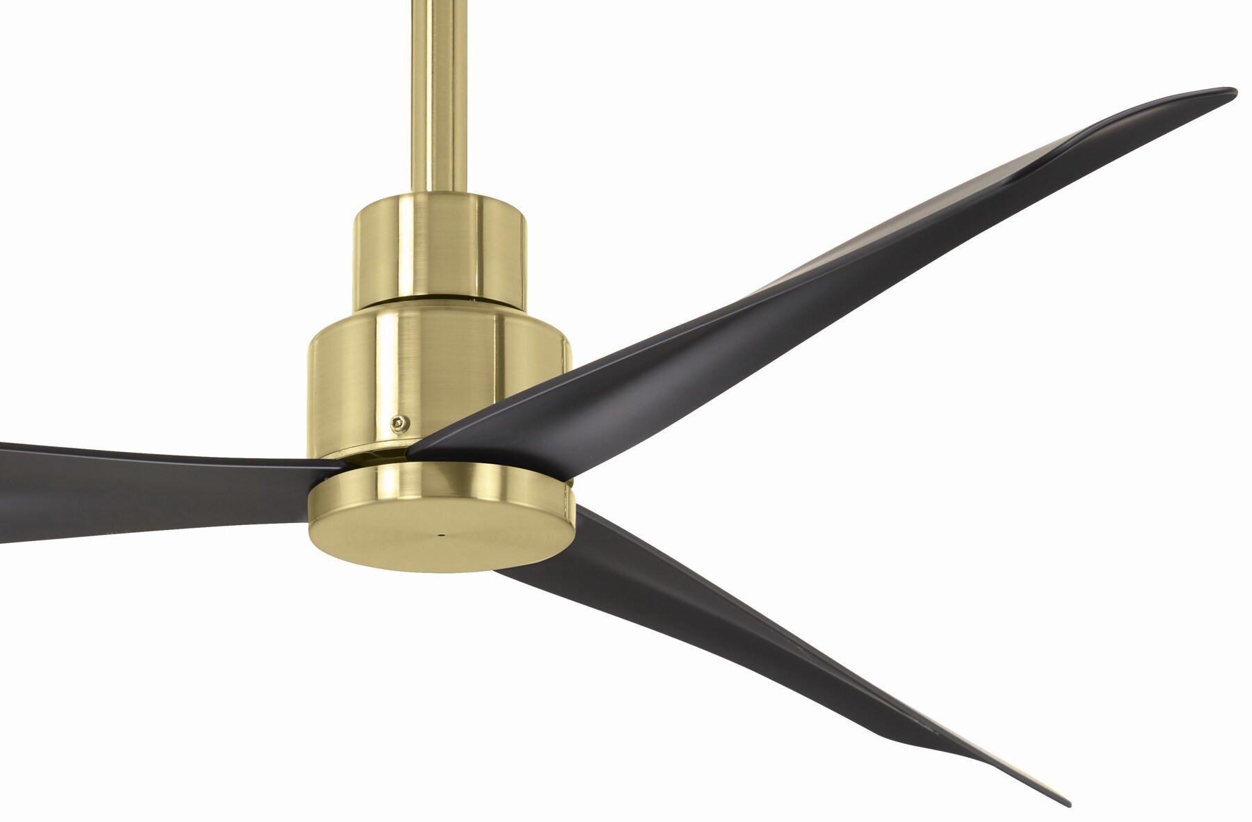 Minka Aire Simple 44 In Soft Brass With Coal Black Blades Indoor   64078649 