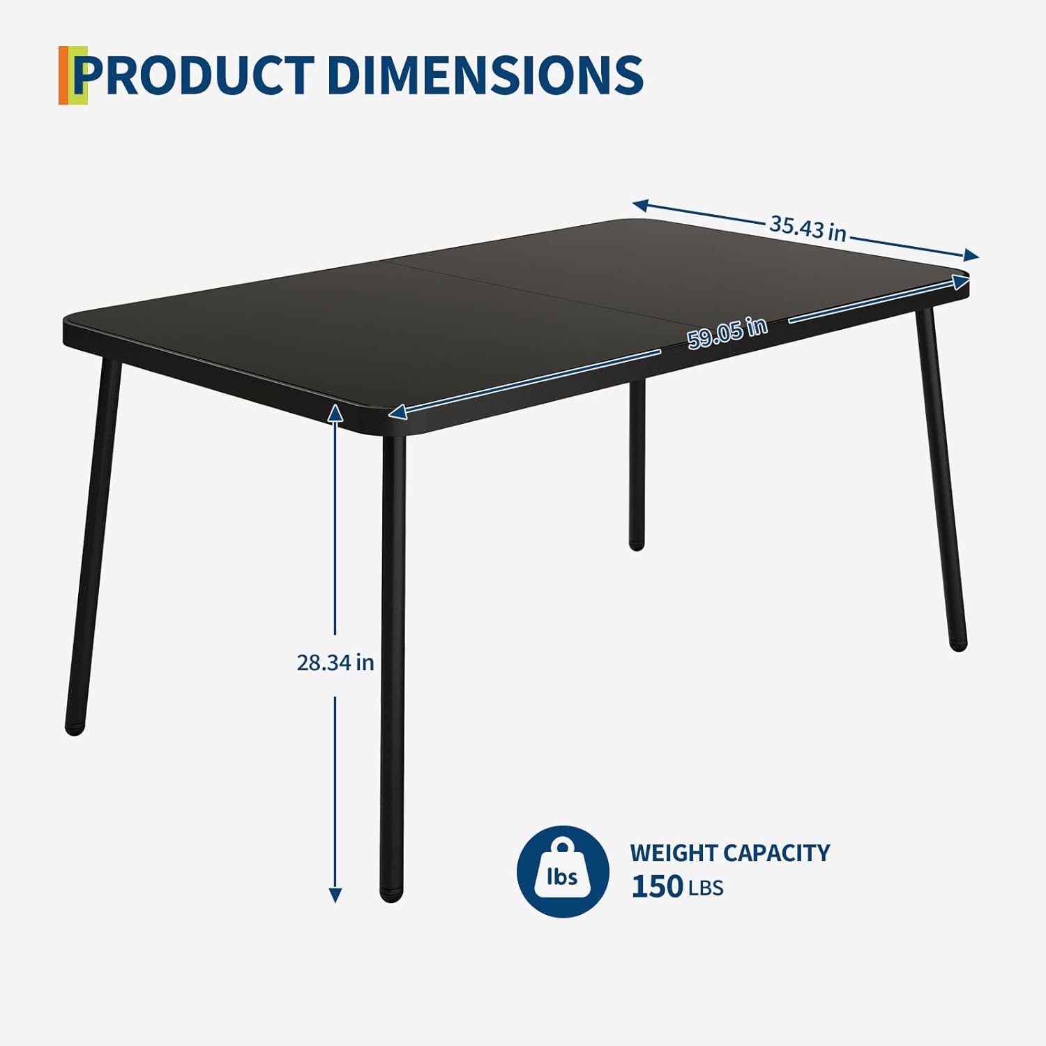 GAOMON LSPPJOK-HEJYQZS24R Dining-Tables - View #3