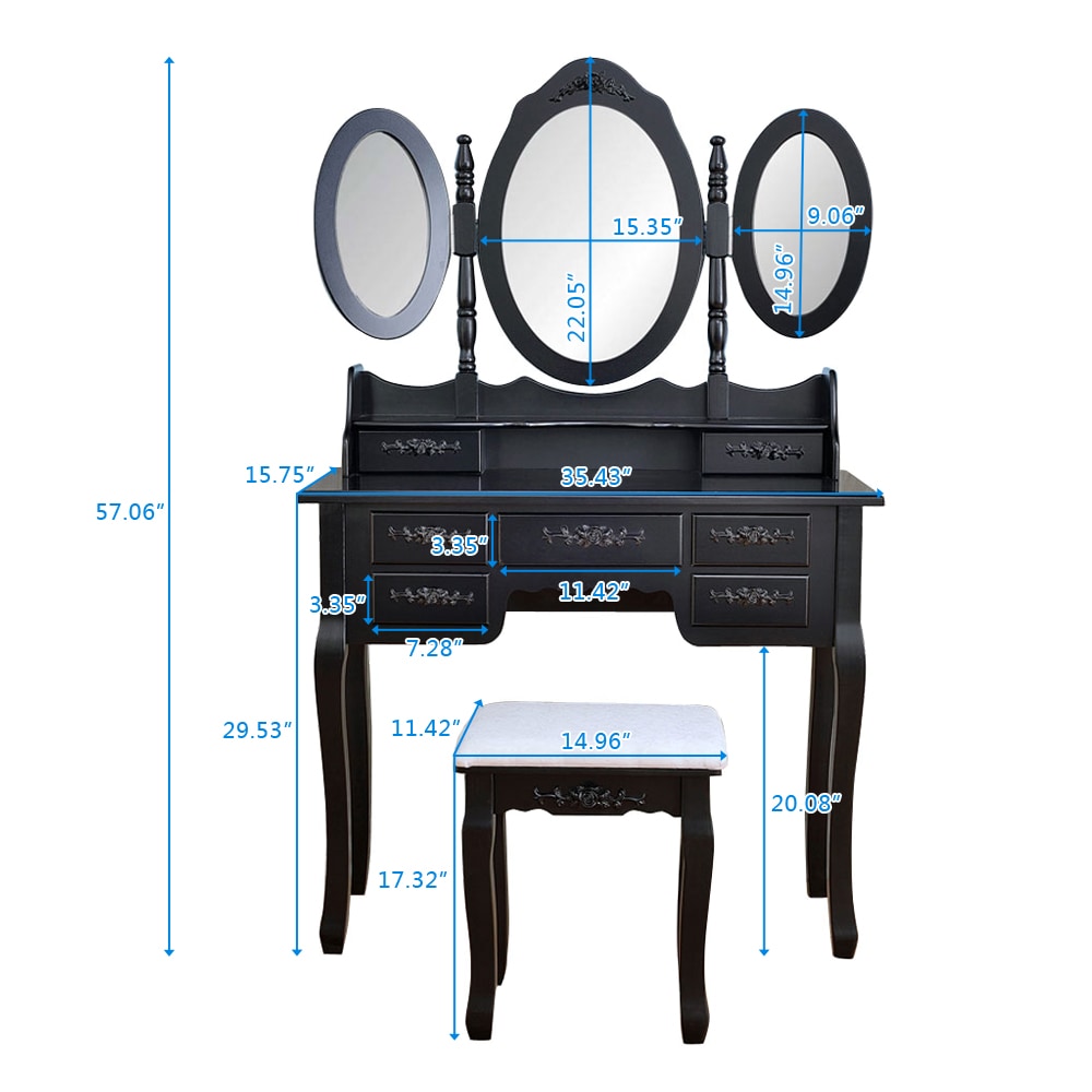 Winado 951236181929 Bedroom-Vanities - View #6