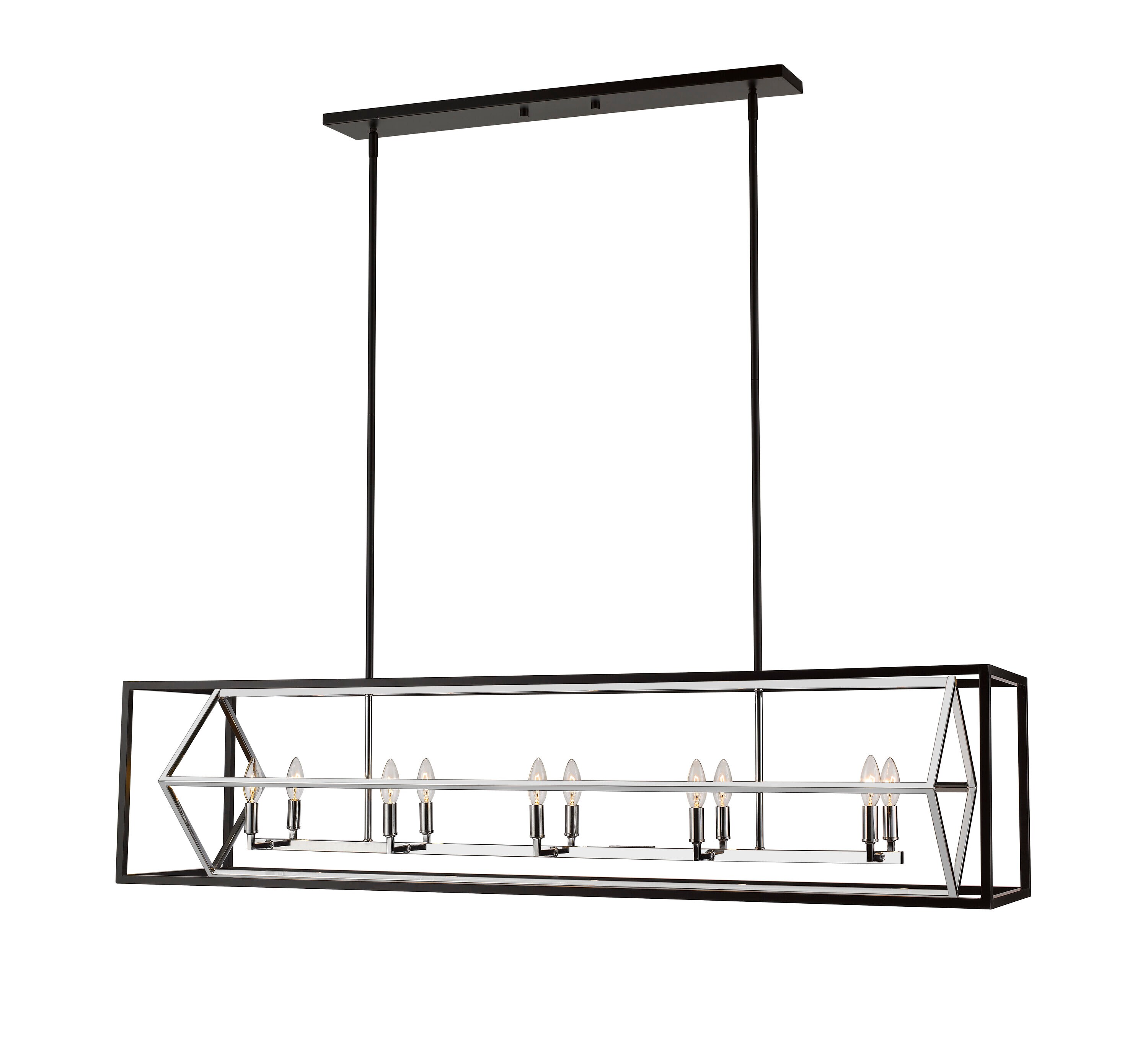 Z-Lite 457-10L-CH-MB Pool-Table-Lighting - View #4