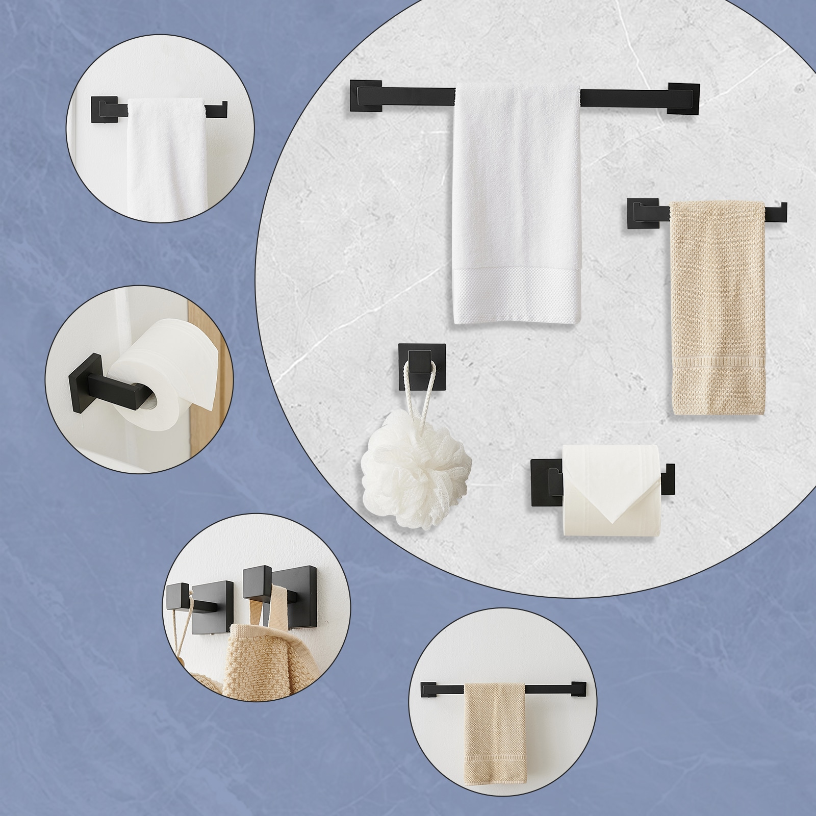 BWE A-91012-4-B Decorative-Bath-Hardware-Kits - View #3