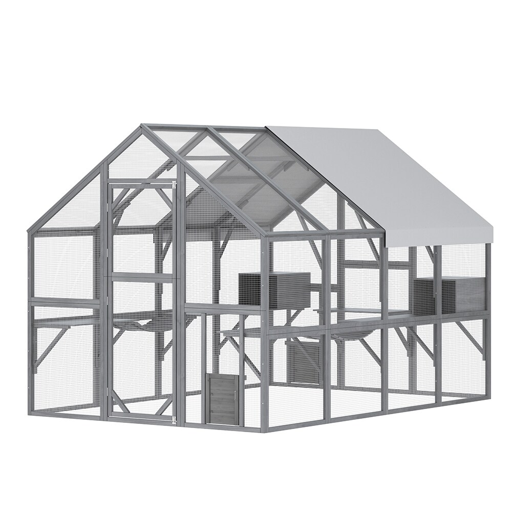 Homsee C-KF150158-05-AB Chicken-Coops-Rabbit-Hutches - View #4