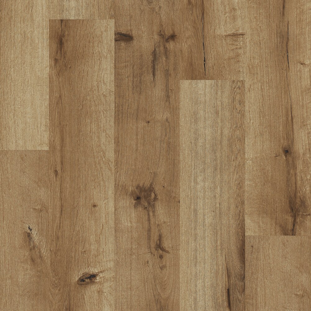 Style Selections Barley Oak Brown 3-mil x 6-in W x 36-in L Water Resistant Peel and Stick Luxury Vinyl Plank Flooring (1.5-sq ft/ Piece)