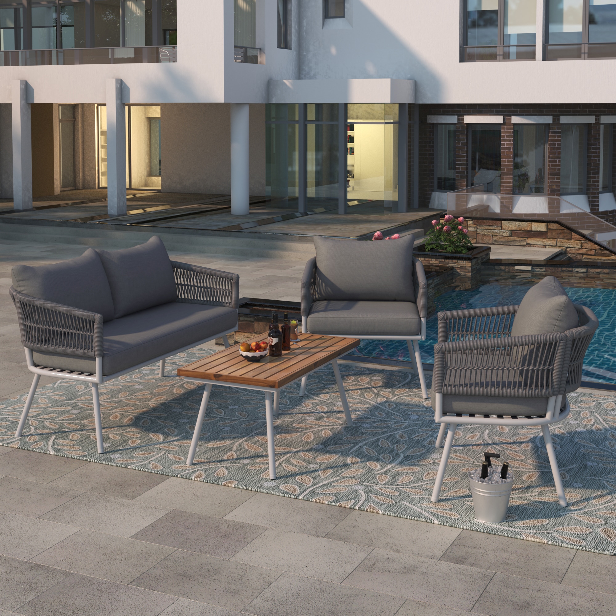 ModernLuxe L-SK000004AAG Patio-Conversation-Sets - View #2