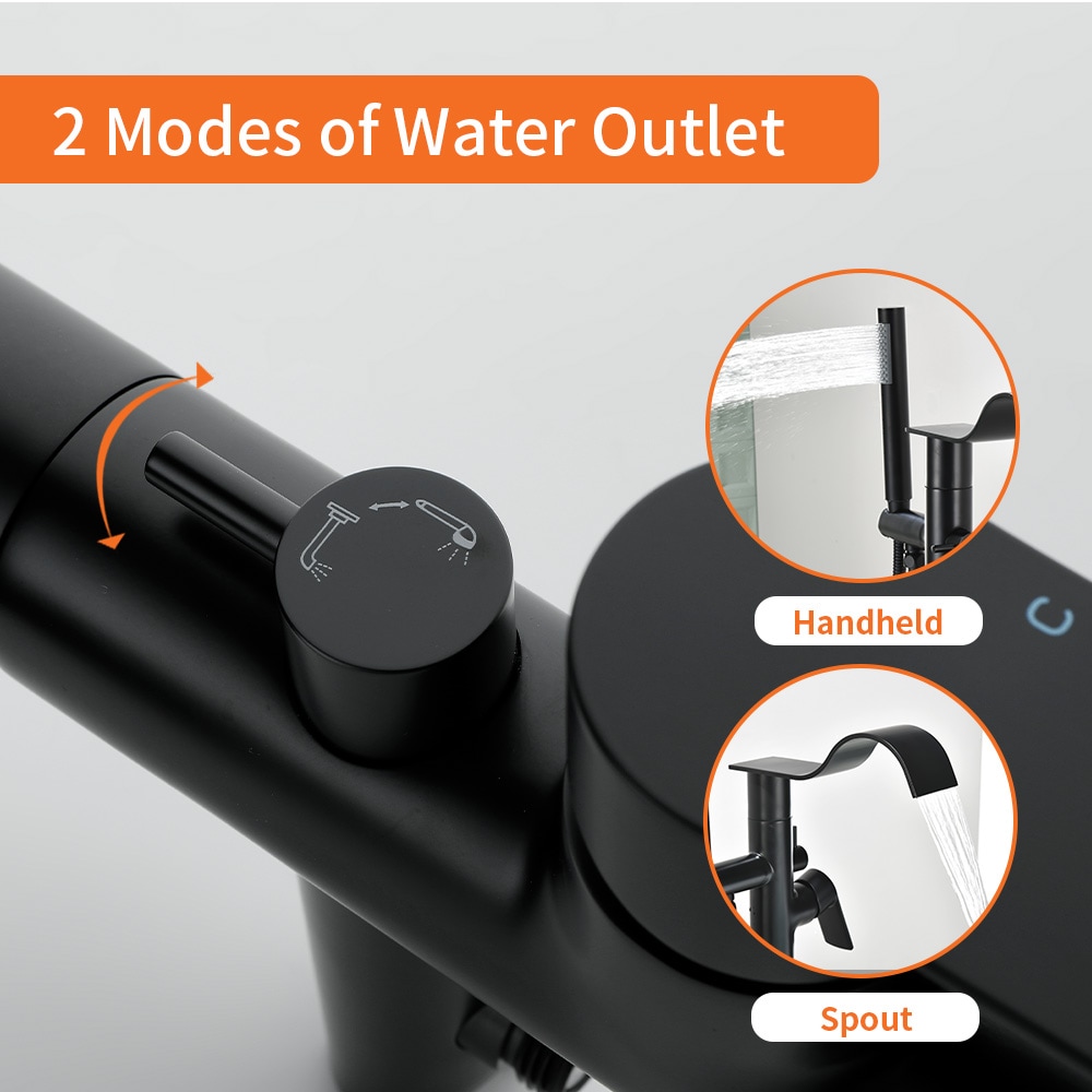 WELLFOR WASP002MB Roman-Tub-Faucets - View #8