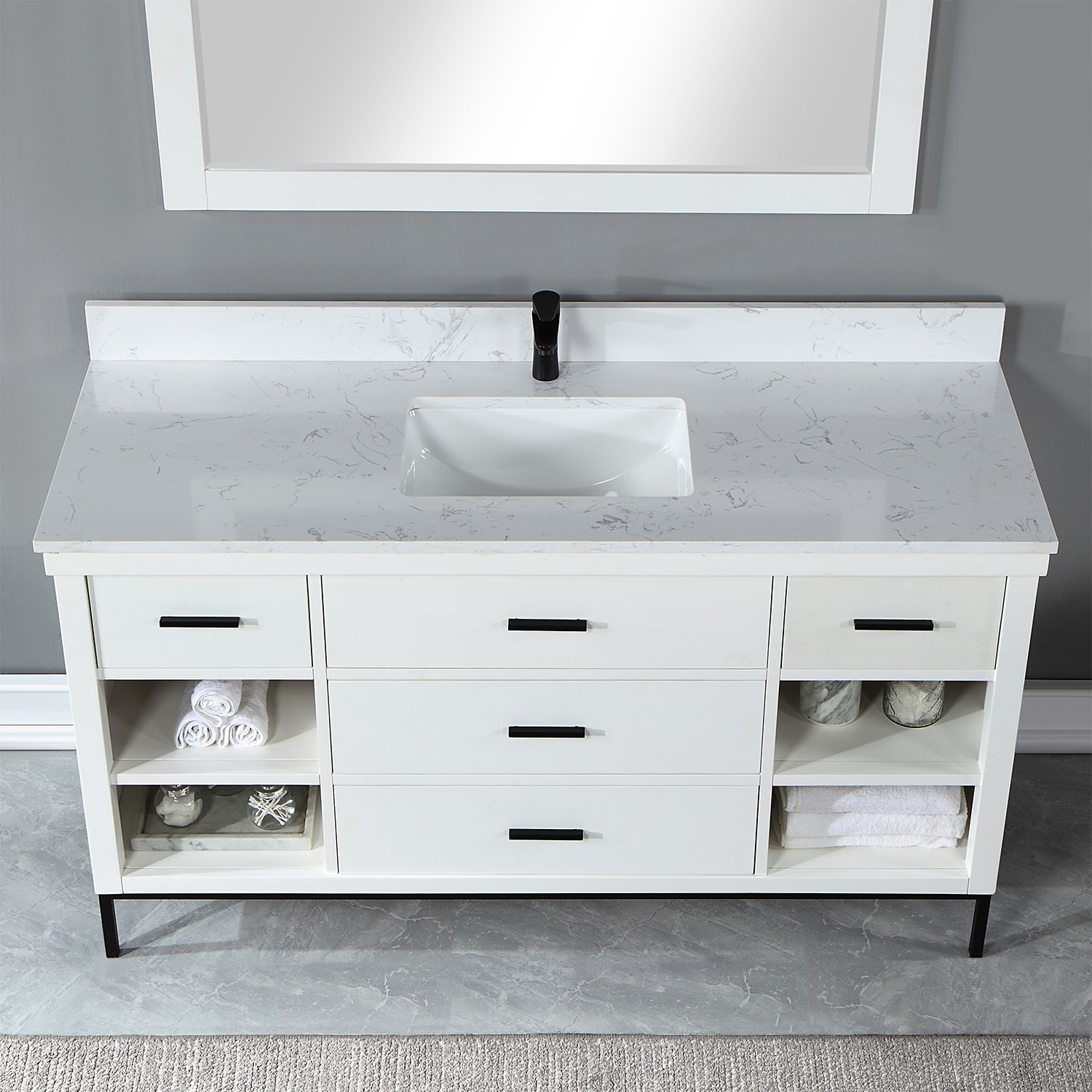 Altair 545060S-WH-AW Bath-Vanity-Combo - View #2