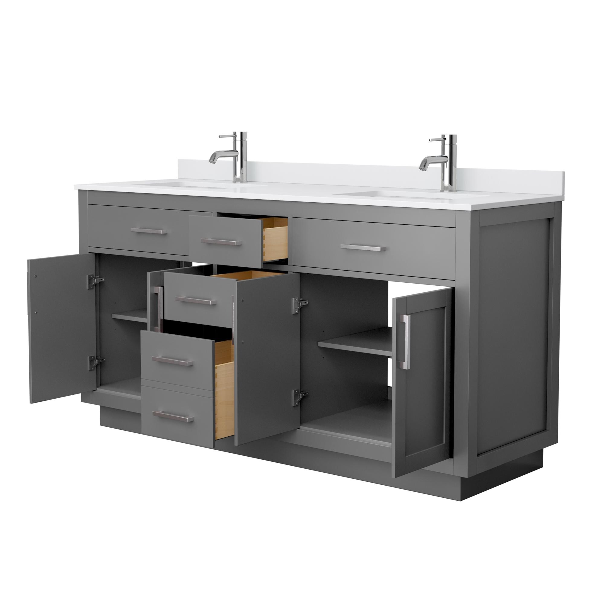 Wyndham Collection WCG262666DKGWCUNSMXX Bath-Vanity-Combo - View #2