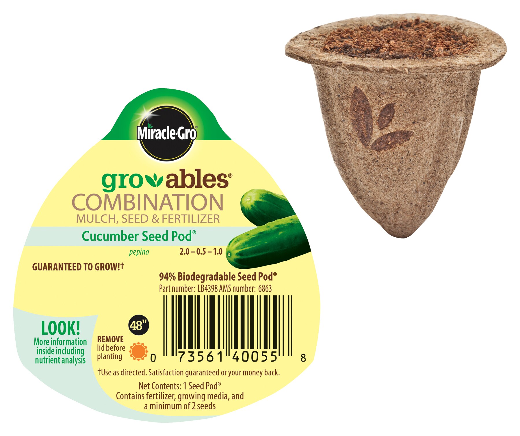 Miracle-Gro 140055 Gro-ables Cucumber Seeds