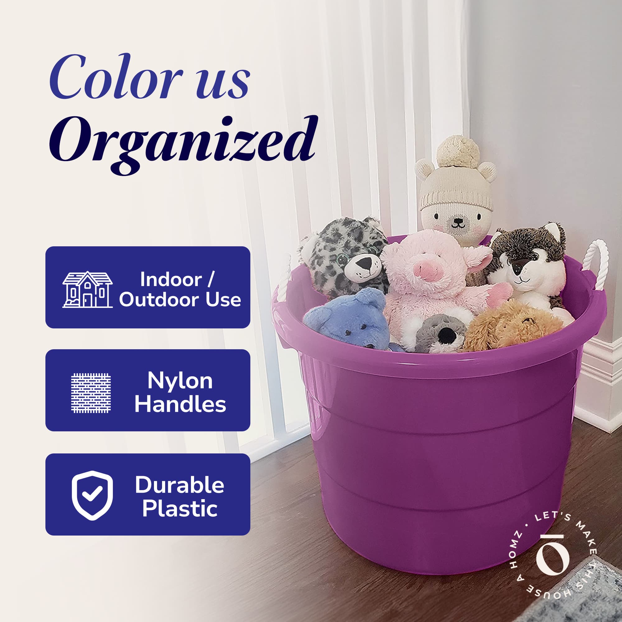 Homz Products 323725 Plastic-Storage-Totes - View #5