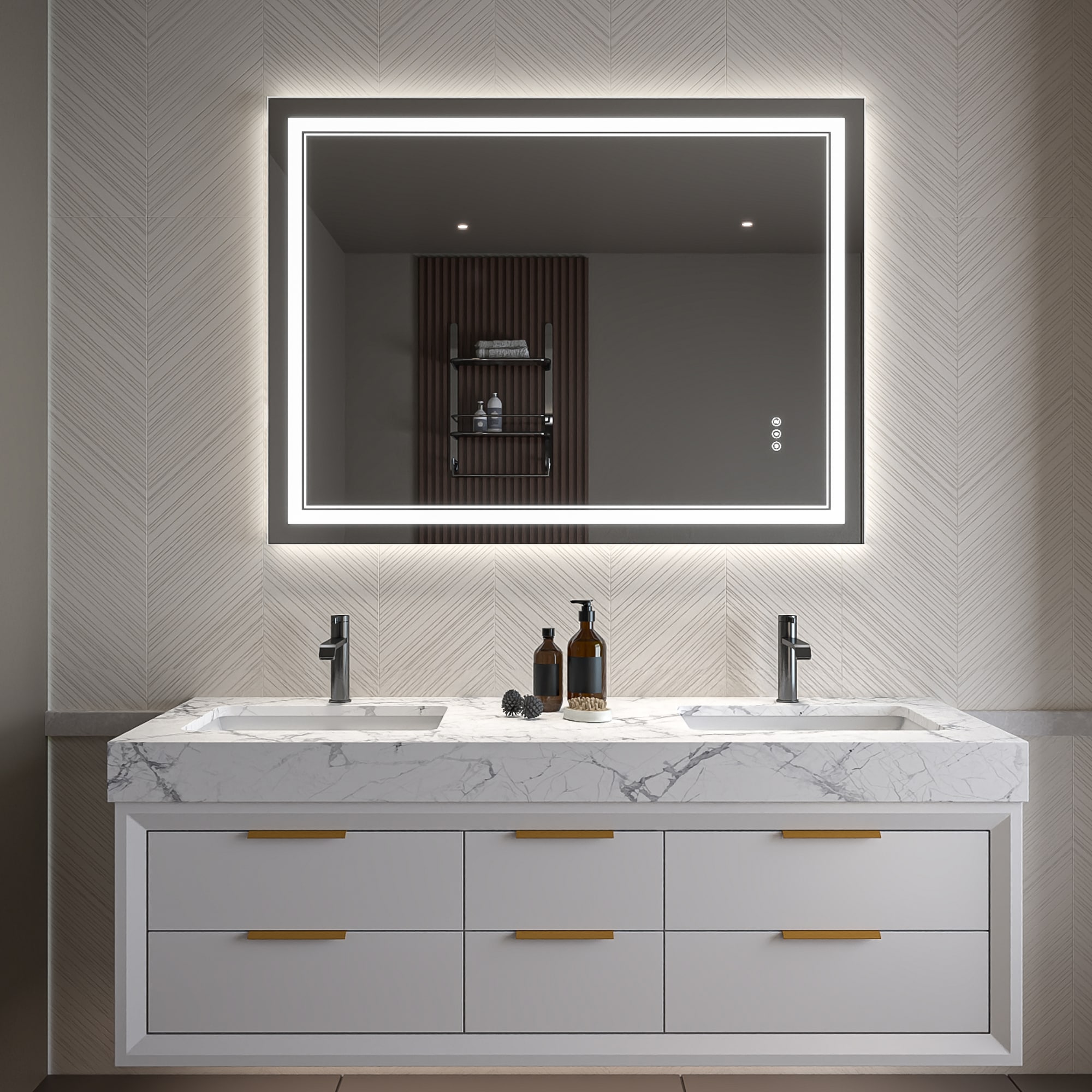WELLFOR W2MRL4836 Framed-Bath-Mirrors - View #3