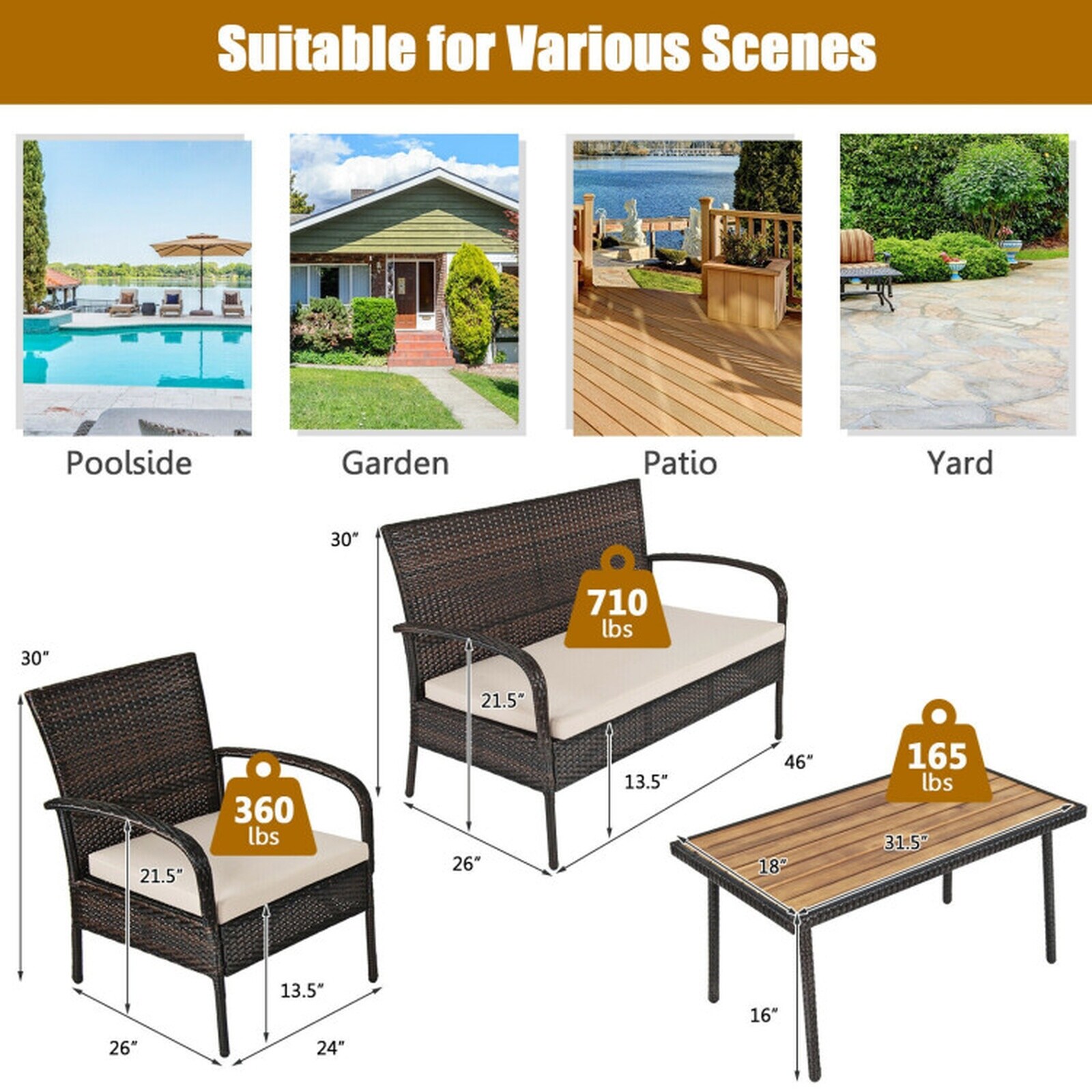 SUGIFT LW102SUGHY0278 Patio-Conversation-Sets - View #3