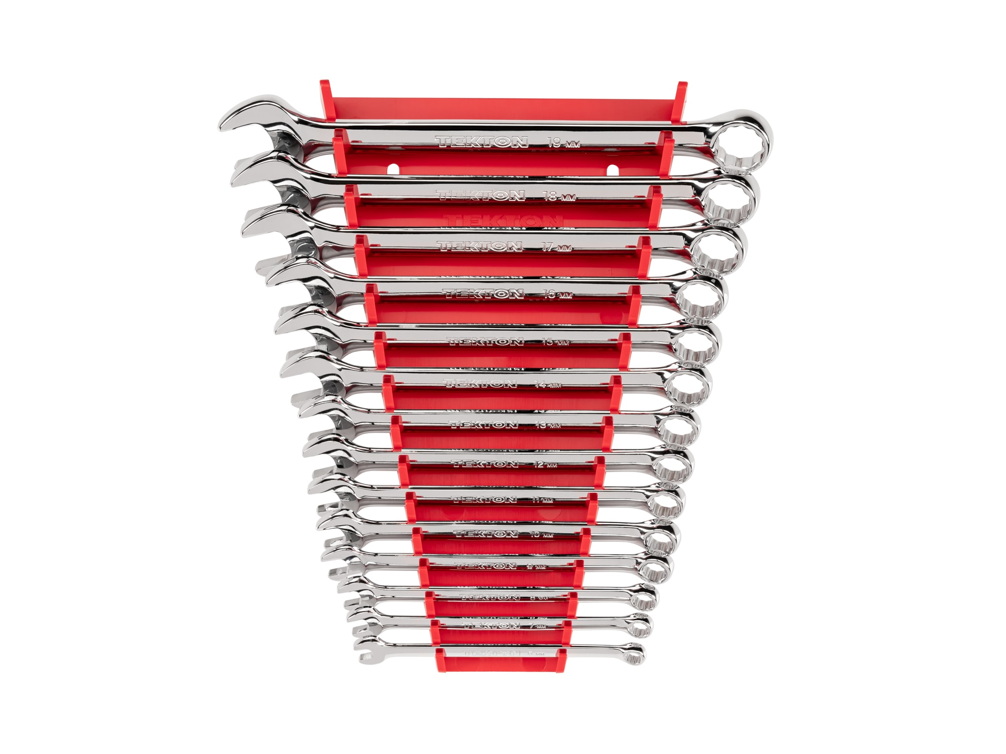 TEKTON WCB91203 14 -Piece Set 12-point Metric Standard Combination Wrench Includes Hard Case