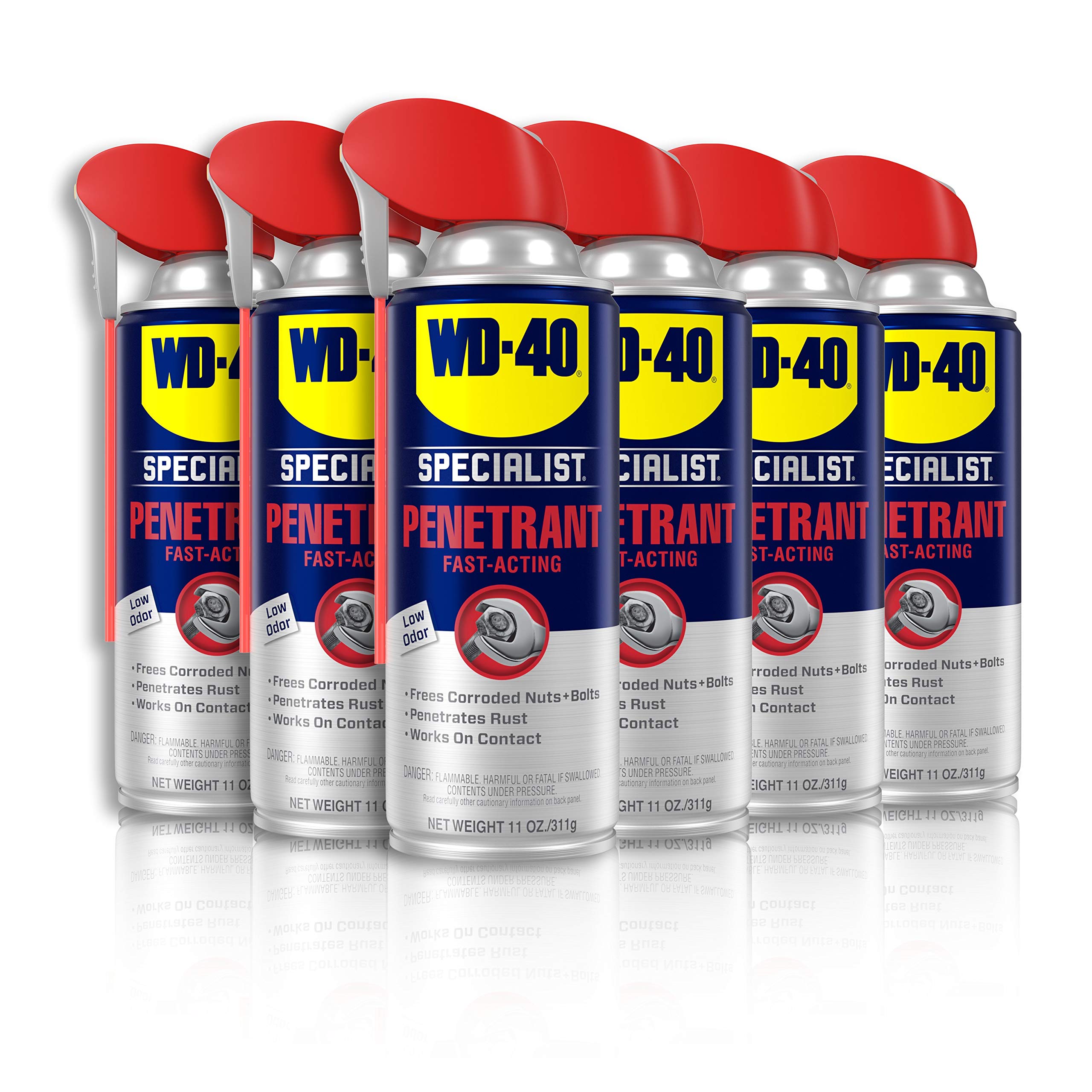 WD-40 Specialist  Penetrant with Smart Straw - 11 oz Spray 6-Pack