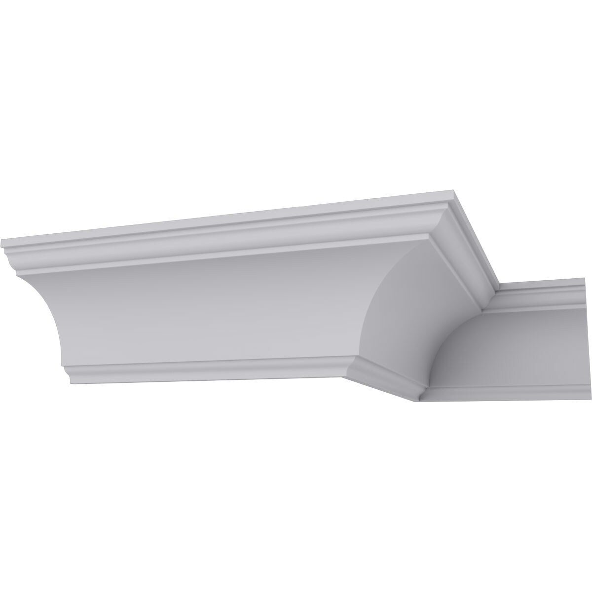 Eris 8-inch Primed Urethane Crown Moulding