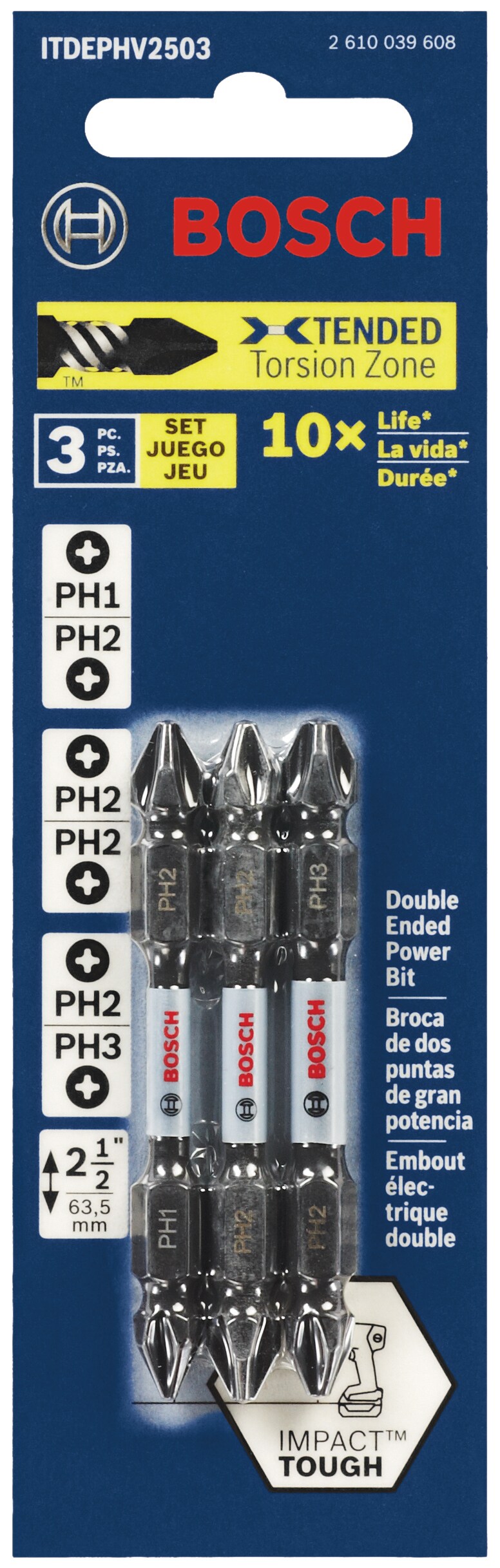 Bosch ITDEPHV2503 Impact-Screwdriving-Bits - View #2