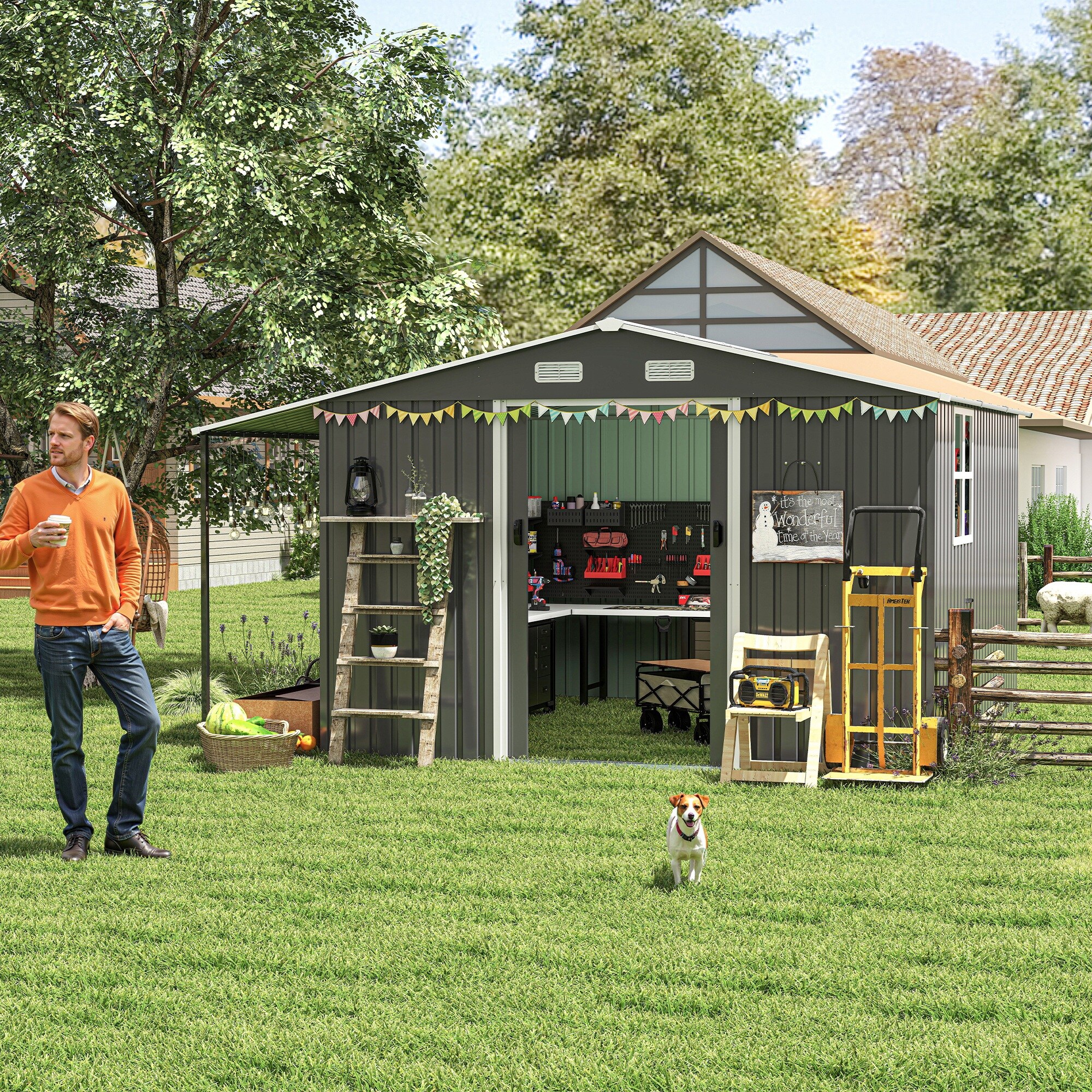 Flynama G-1598S00034 Metal-Storage-Buildings-Sheds - View #7