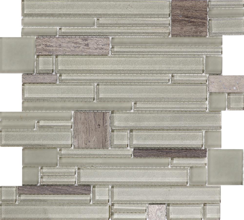 Emser Entity 15-Pack Vigor Stone and Glass Border Tile (12-in x 12-in)