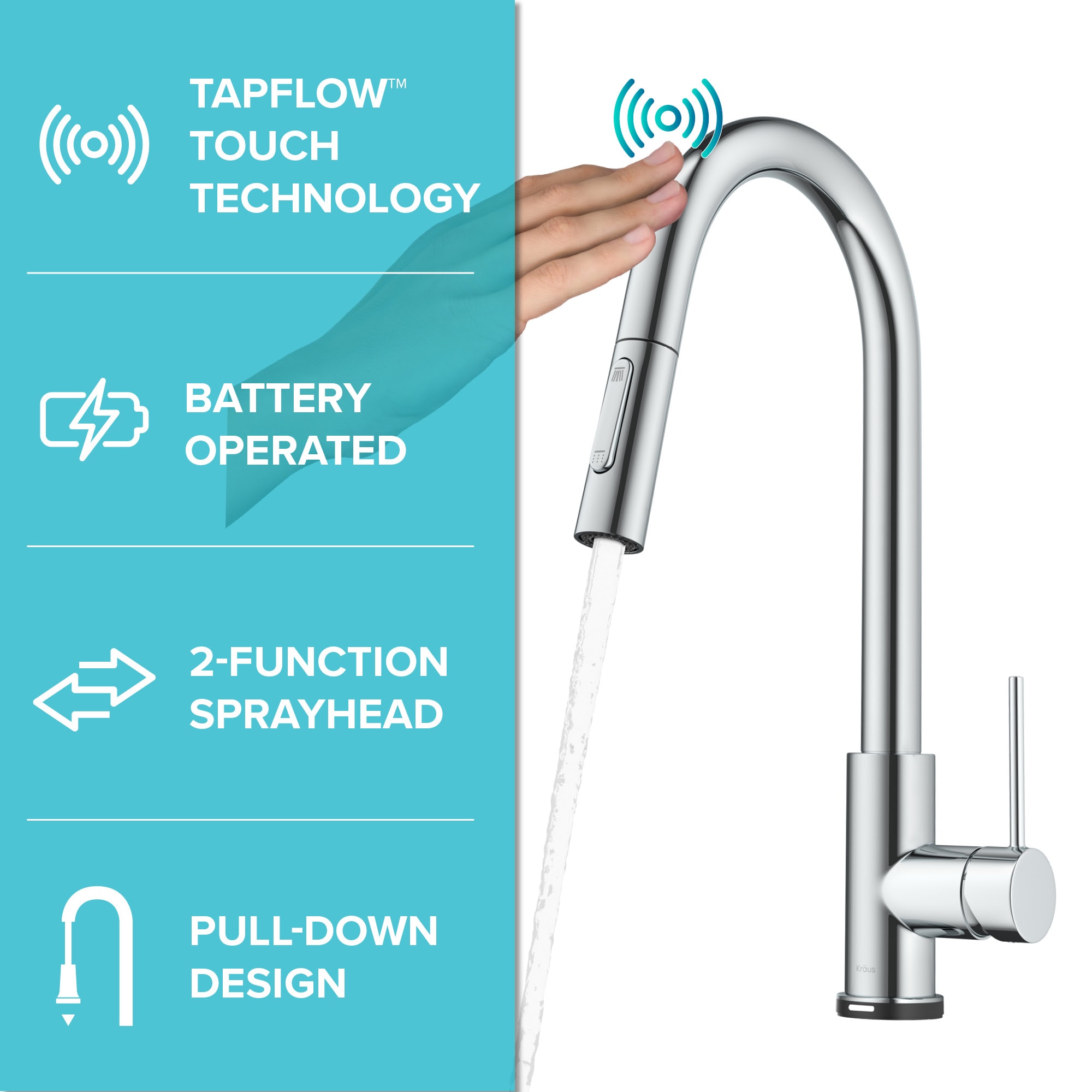 Kraus KTF-3104CH Kitchen-Faucets - View #2