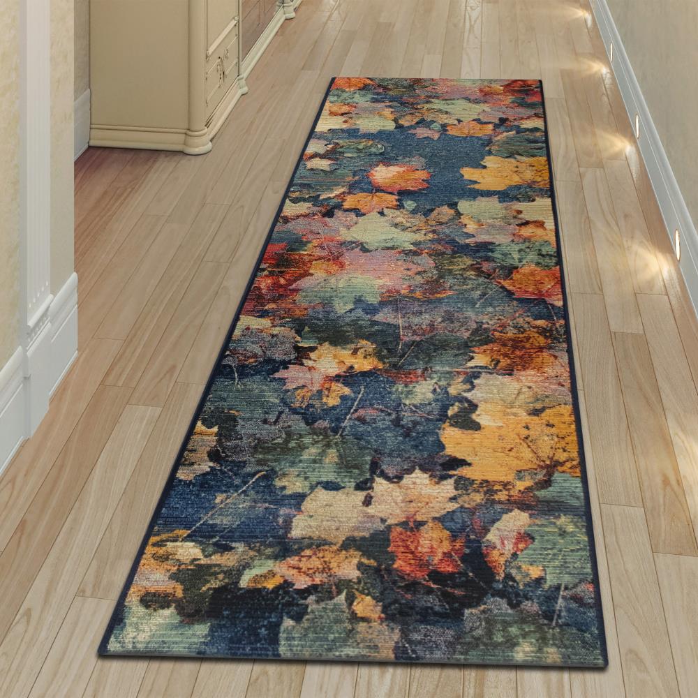 Bamboo Mat Flowers in the Wind Design in Black. Custom Bamboo Carpet With  Leaves Pattern. Bamboo Runner, Area Rug. 