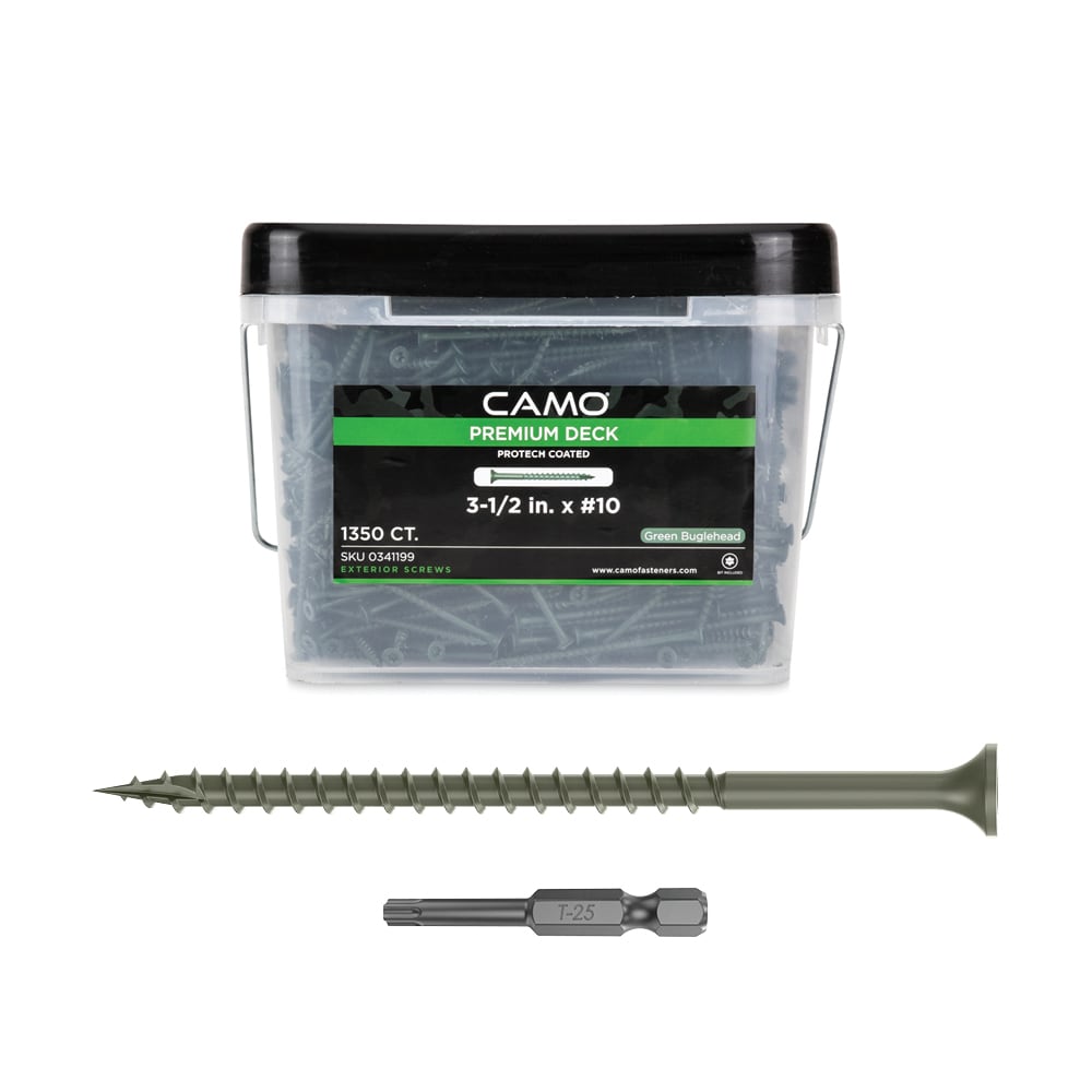 CAMO 0341199 #10 x 3-1/2-in Wood to wood Deck Screws ( 1350 -Per Box )