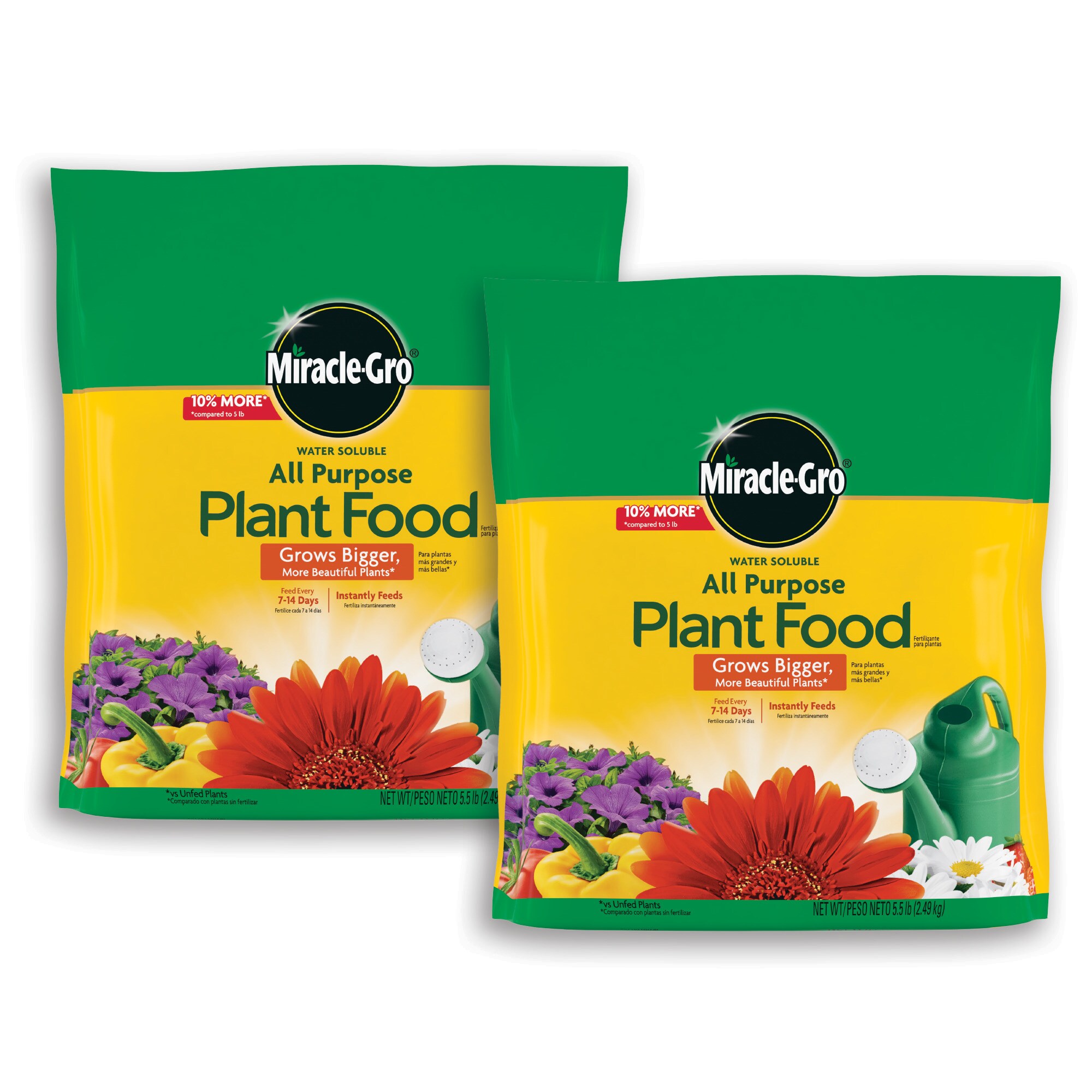 Miracle-Gro Water Soluble 2-Pack 5.5-lb All-purpose Food At Lowes.com