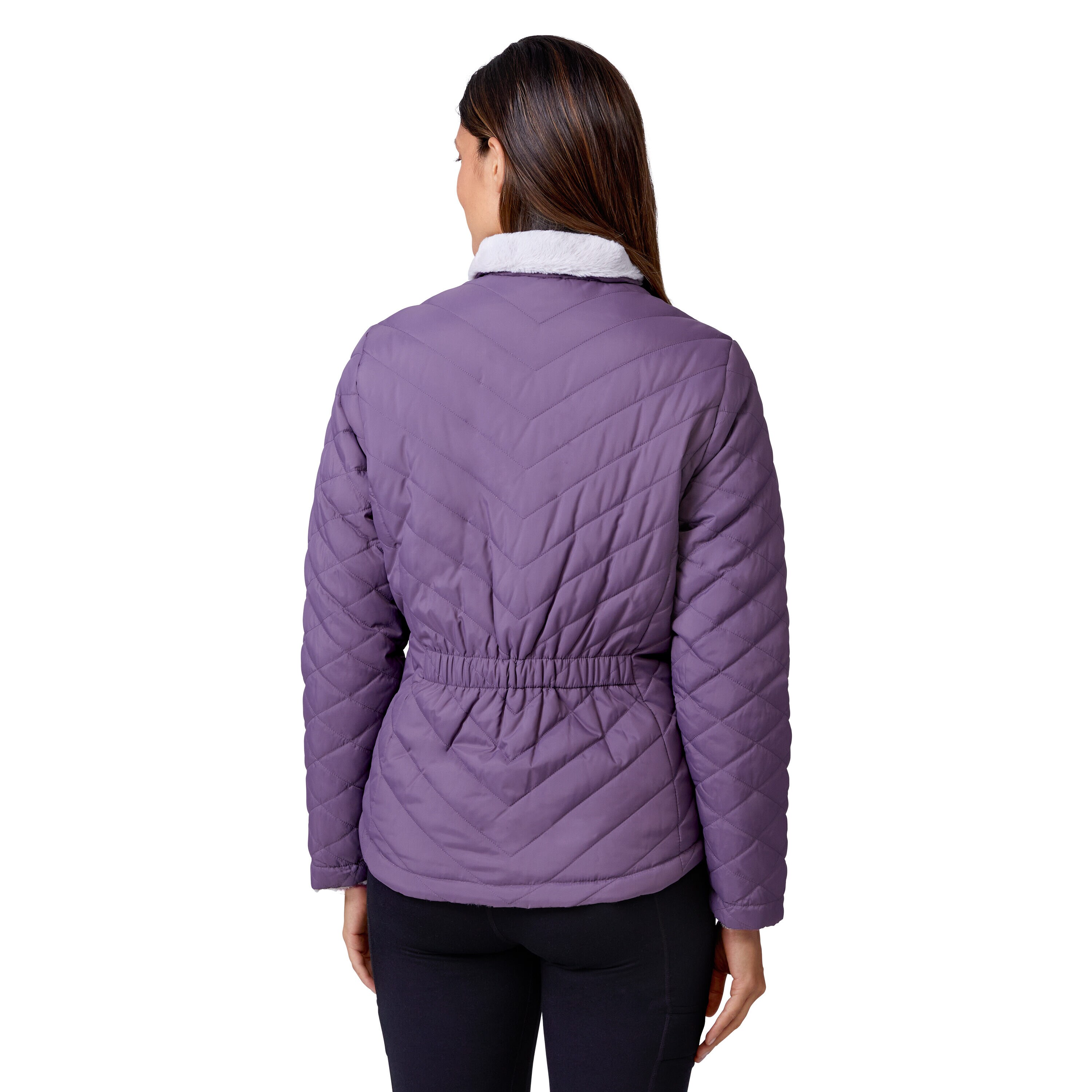 Free Country Women's Purple Polyester Hooded Insulated Fleece (Xx