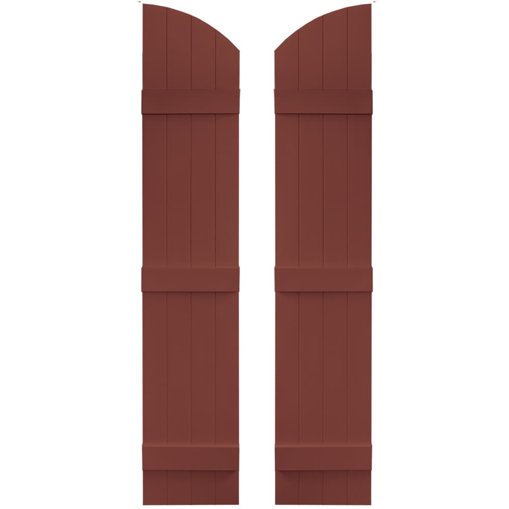 Vantage V5931465027 13.875-in W x 65-in H Cambridge Red Board and batten Exterior Shutters ( 1 -Pack )