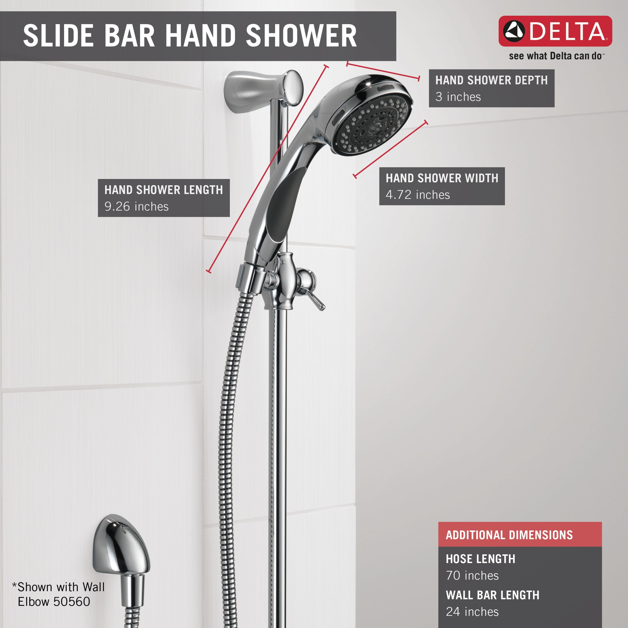 Delta 57014-CZ Fixed-Showerhead - View #6