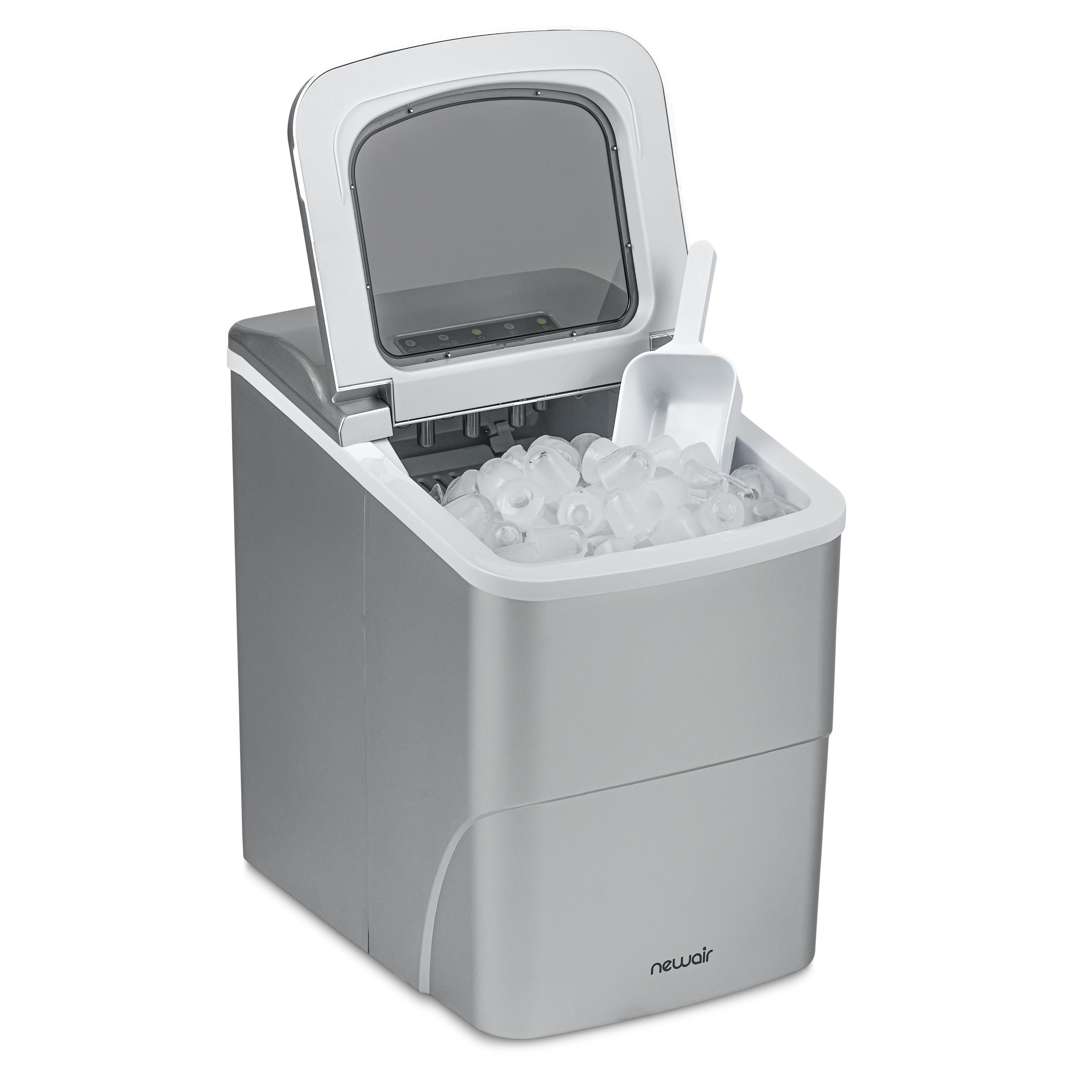 Newair 26 lb Silver Portable Countertop Ice Maker