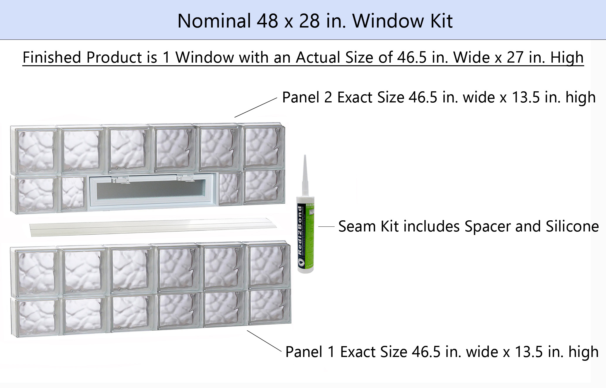 REDI2SET V4828DC Glass-Block-Windows - View #2