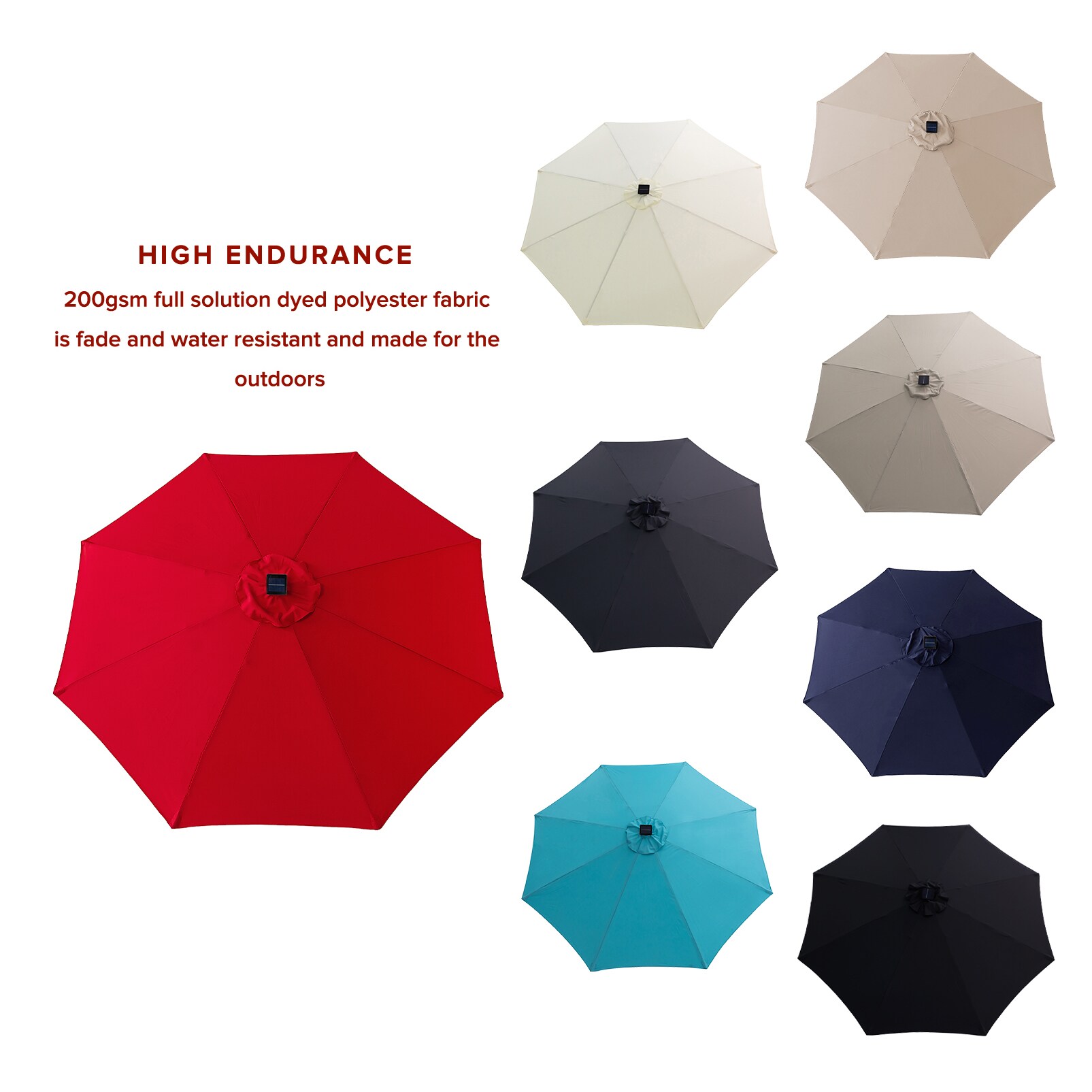 FLAME&SHADE CFSLED11RED2 Umbrellas-2 - View #5