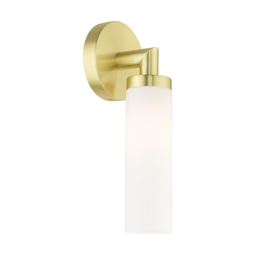 Aero Satin Brass Direct Wired 11" Modern Wall Sconce