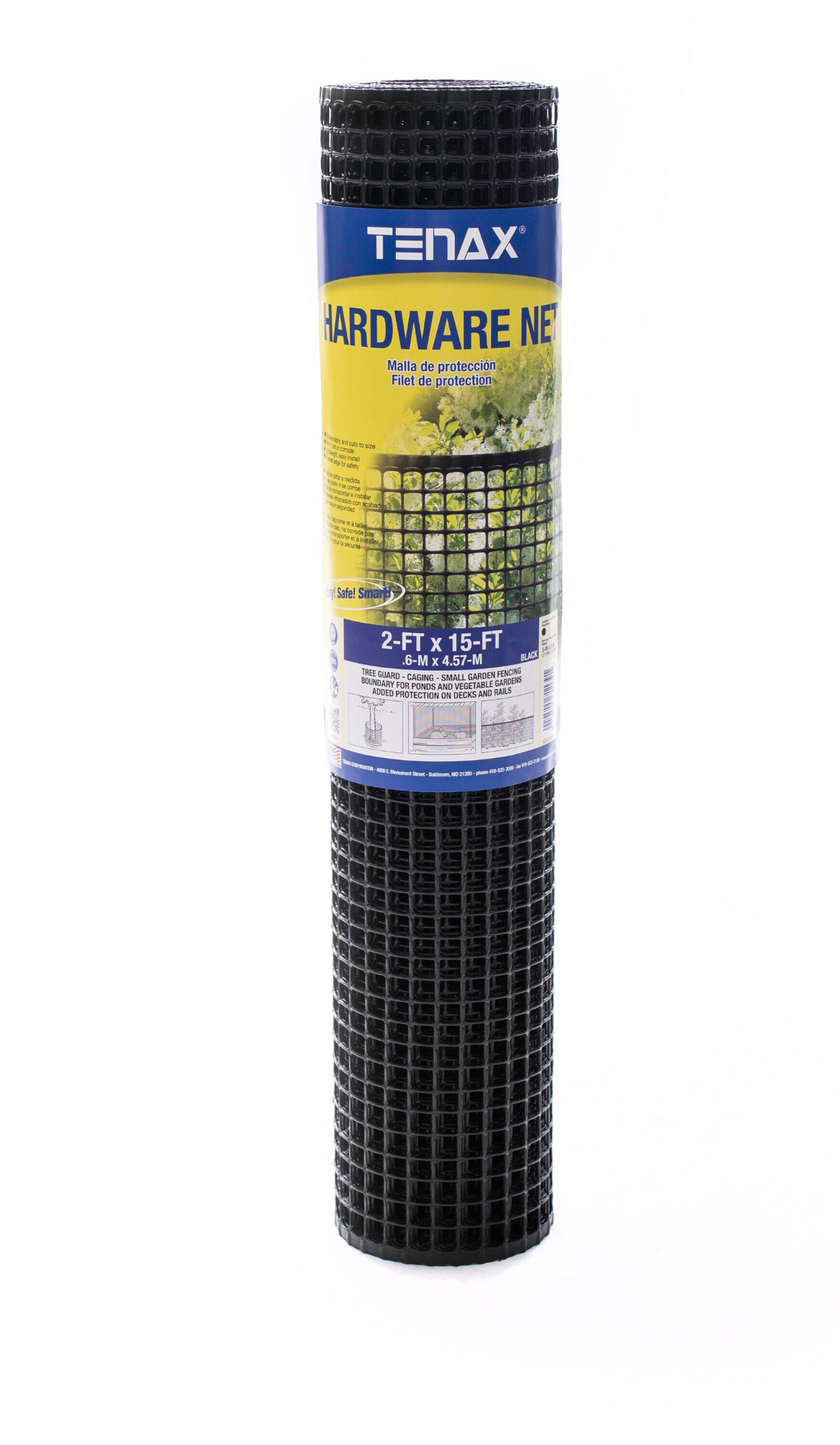 Tenax 2A230095 15-ft x 1-ft Black HDPE Hardware Cloth Rolled Fencing
