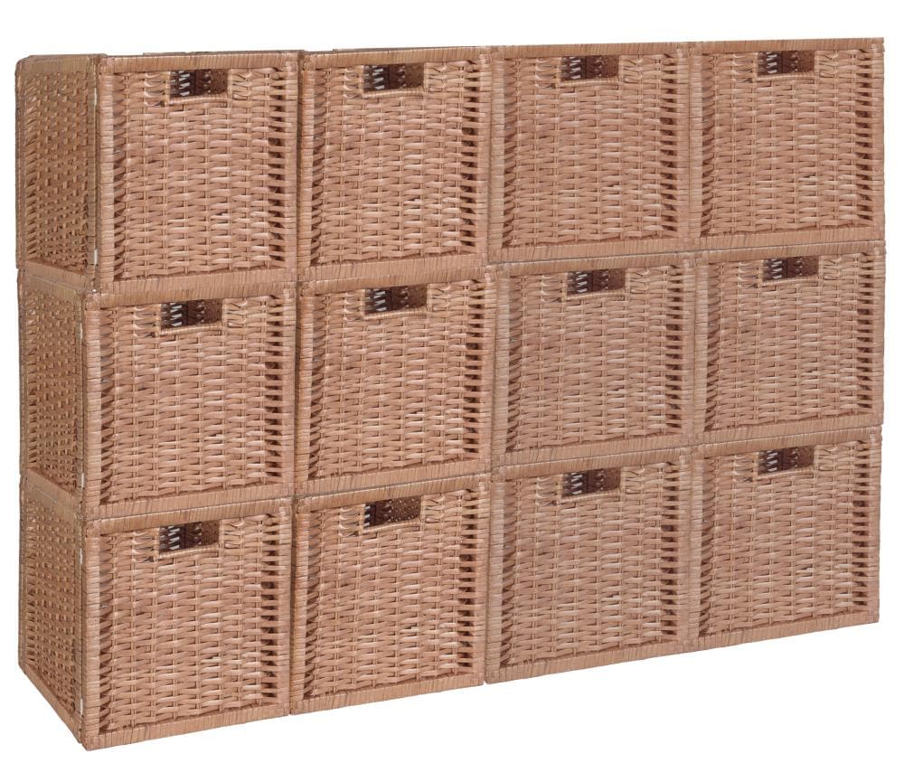 Niche HBTOTE12PKWNT 6-Pack Cubo 12-in W x 12-in H x 12-in D Natural Fabric Collapsible Stackable Bin