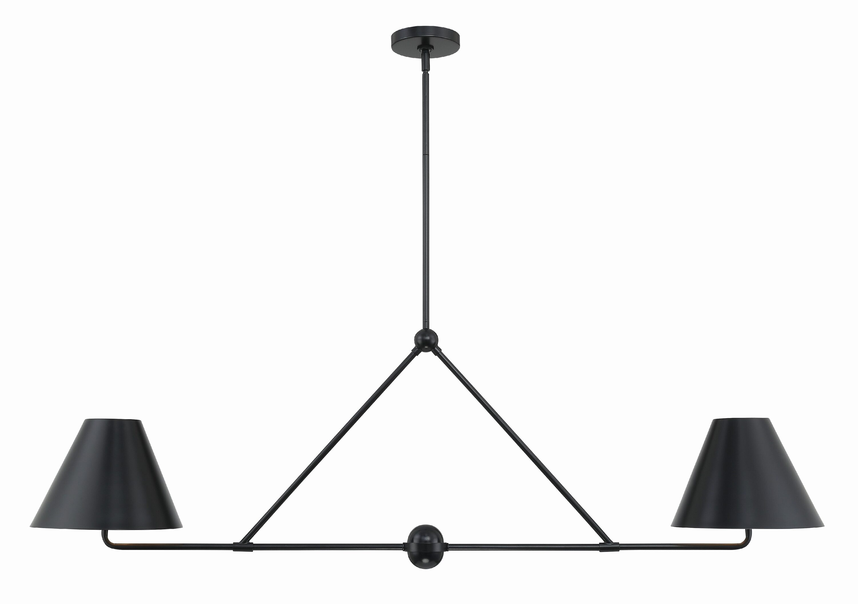 Crystorama Xavier Collection Modern/Contemporary Chandelier with Slope ...