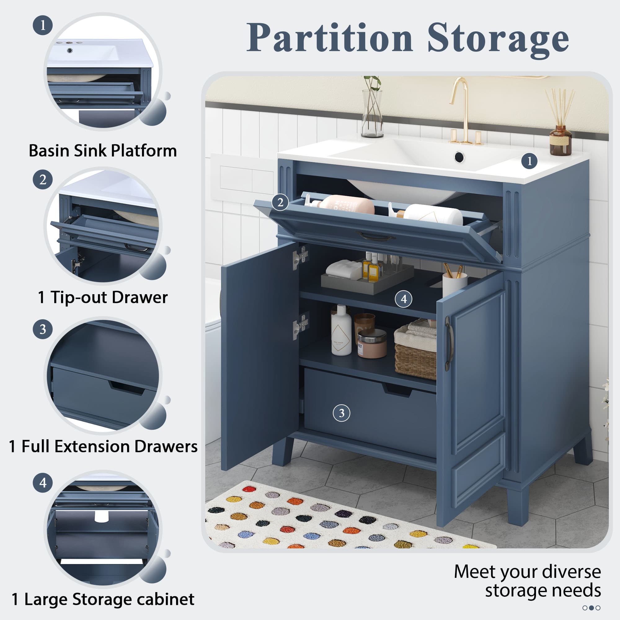 Vynxaria LEXY1353-DJYS-SZT123 Bath-Vanity-Combo - View #6