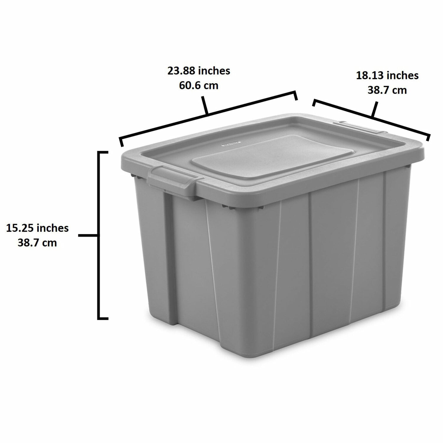 Sterilite Tuff1 Latching 18 Gallon Plastic Storage Tote Container