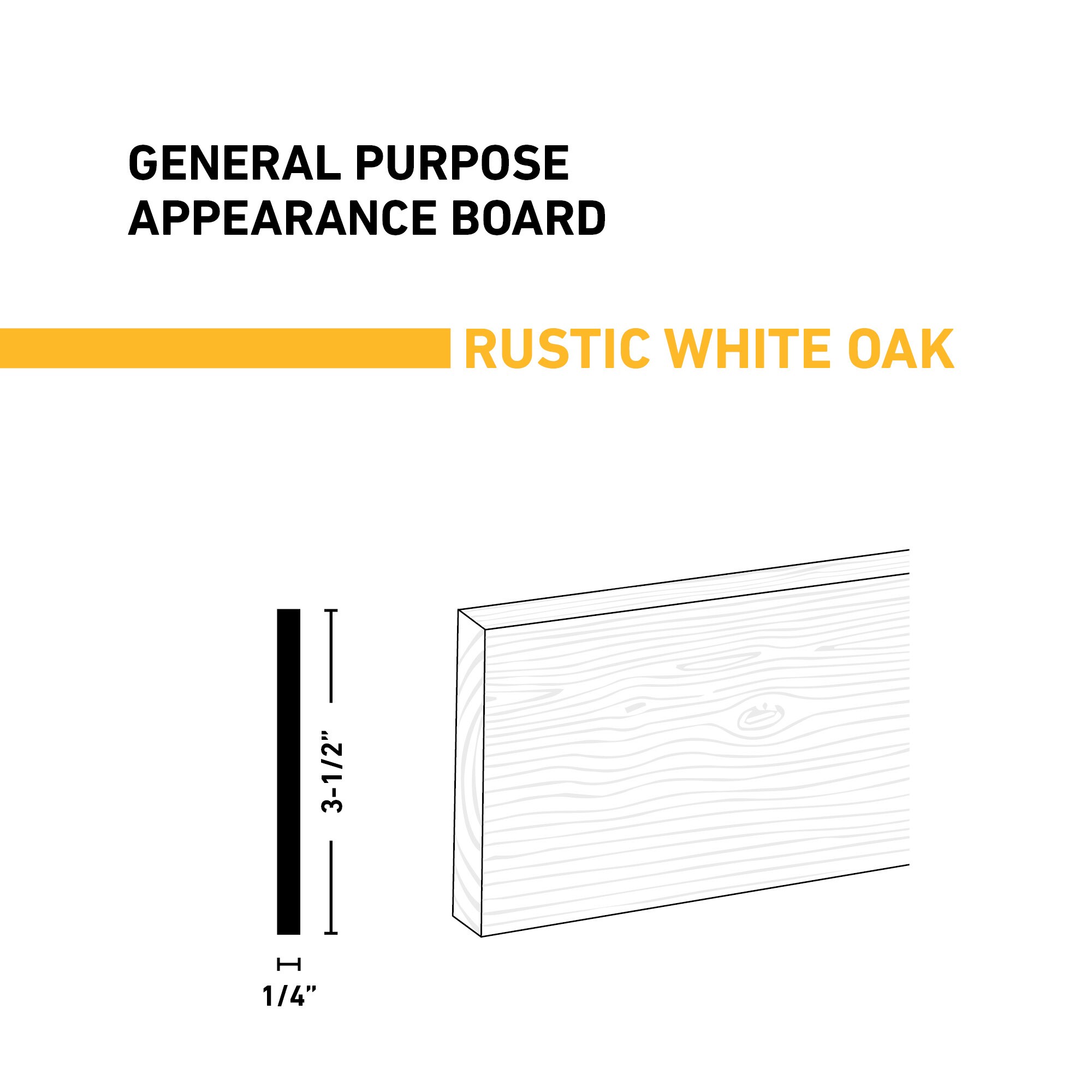 Ornamental Mouldings BRDRUS 1-4X4X2WOAK Appearance-Boards - View #2
