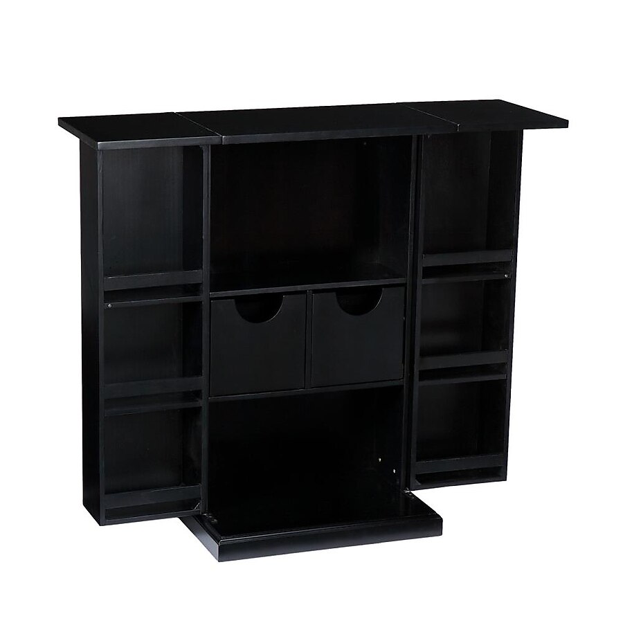 Boston Loft Furnishings Harvey 44-in x 39.25-in Brown Rectangle Cabinet Bar Boston Loft Furnishings Harvey 44-in x 39.25-in Brown Rectangle Cabinet Bar