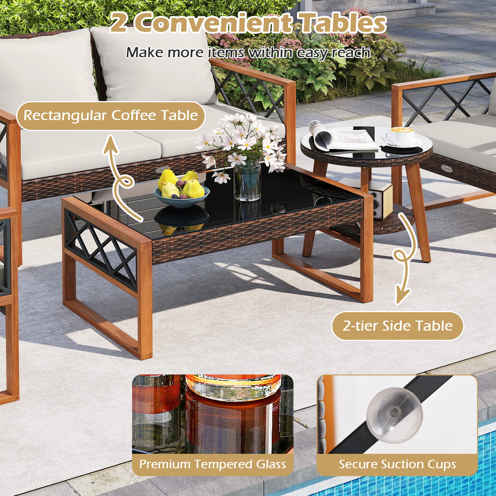 Volenca VOL-QD3O4C Patio-Conversation-Sets - View #5