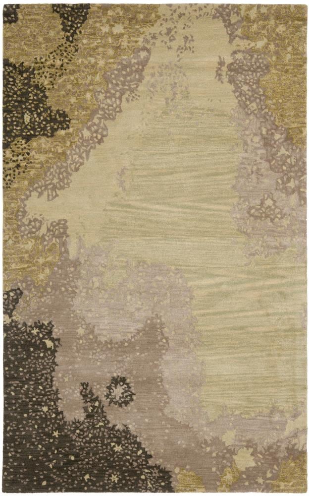 Safavieh SOH706A-5 Soho Sere 5 x 8 (ft) Tufted Wool Sage/Multi Rectangular Indoor Abstract Area rug