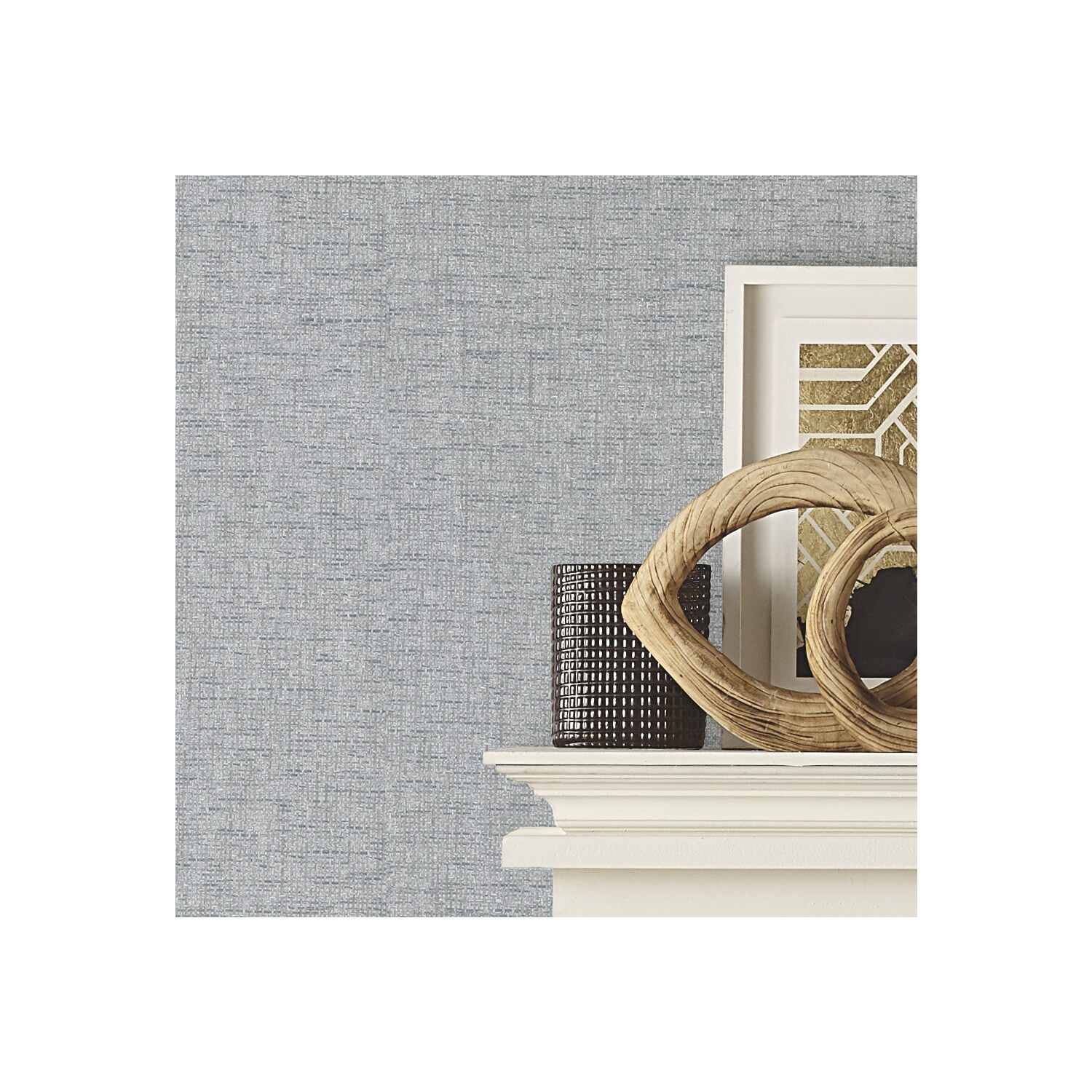 RoomMates RMK11696RL 28.29-Sq. Feet Gray Vinyl Abstract Self-adhesive Peel and Stick Wallpaper