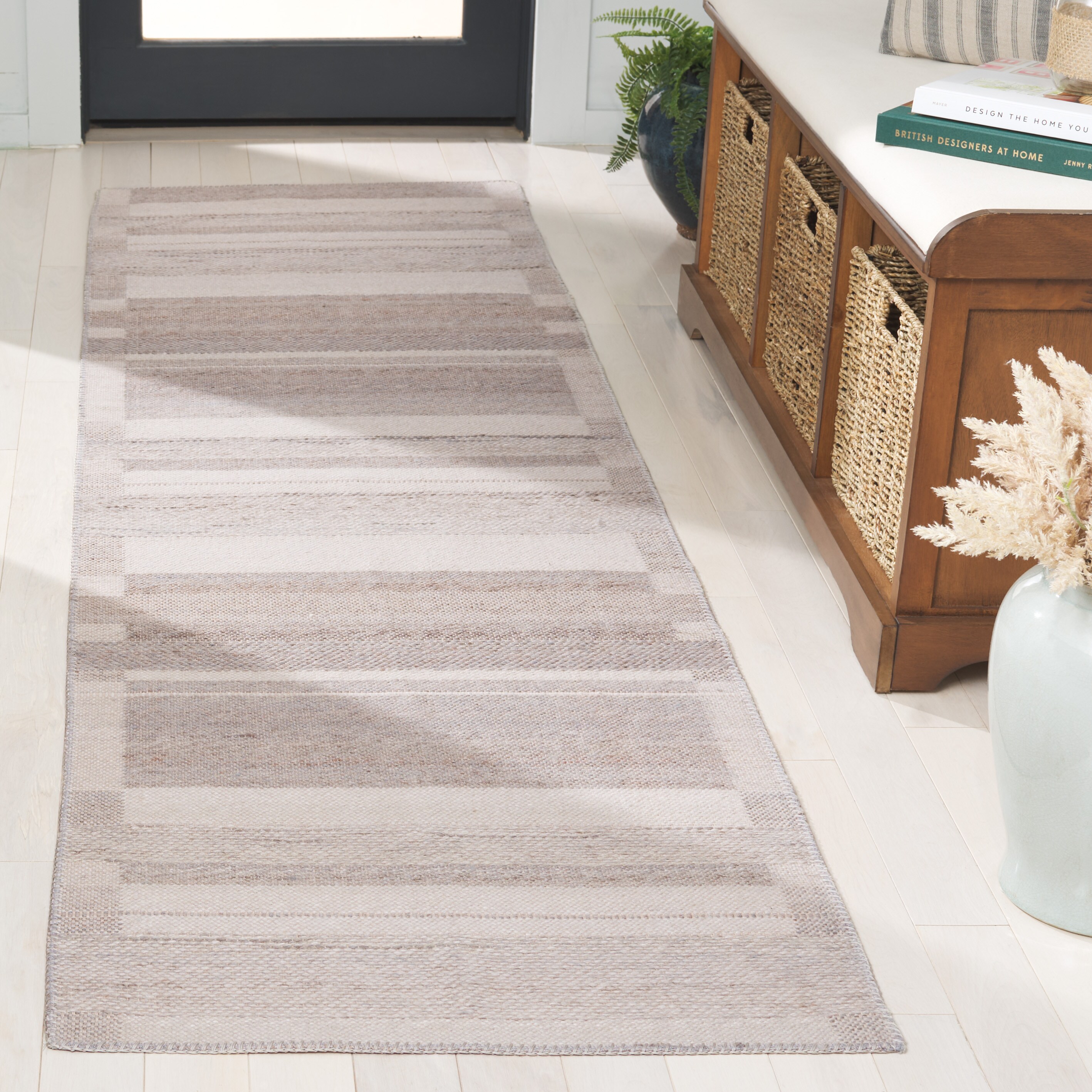 Cabo 356F Grey Beige 2ft-3in x 8ft Contemporary Rug