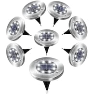 NEX In-Ground Lights 2-Watt Silver Low Voltage Solar LED Flood Light Deals