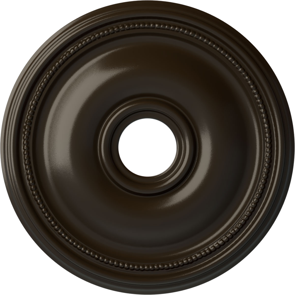 Ekena Millwork CM18BRSHF Bradford 18.125-in W x 18.125-in L Painted Stone Hearth Polyurethane Whole Ceiling Medallion