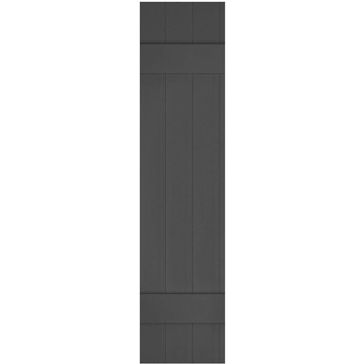 Ekena Millwork LJ5C17X04300TG 17.5-in W x 43-in H Tuxedo Grey Board and batten Exterior Shutters ( 2 -Pack )