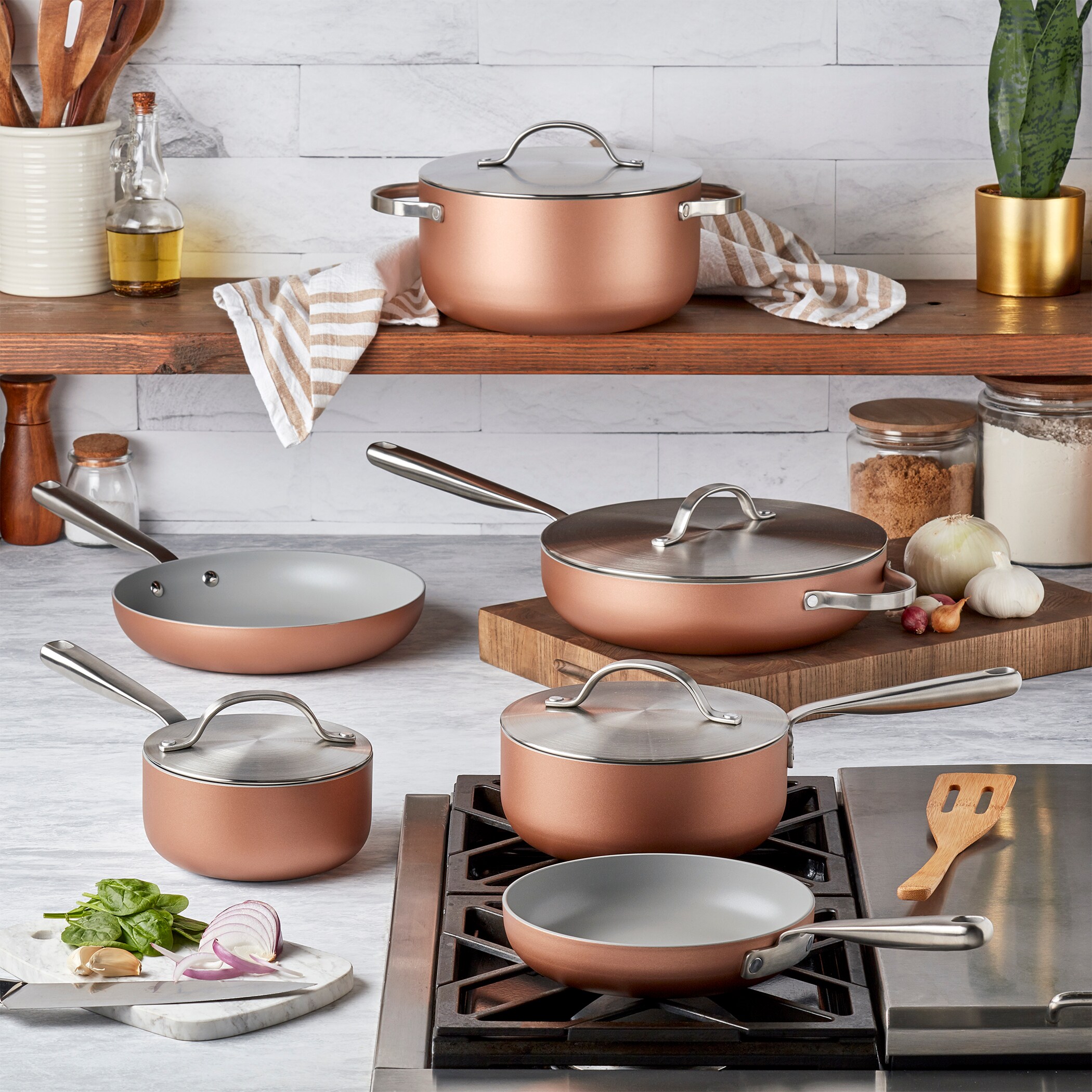 Cuisinart 8-pc. Copper Cookware Set, Color: Copper - JCPenney